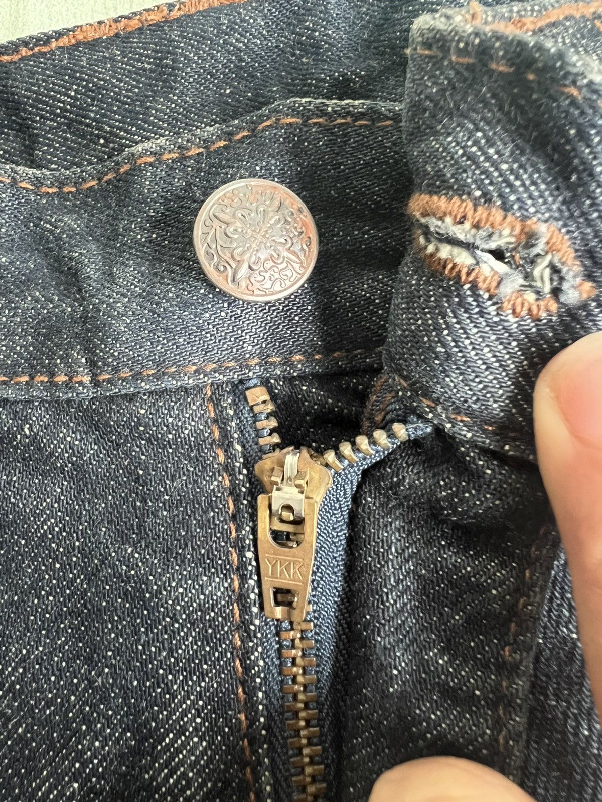 Obelisk Y2K Obelisk Custom Super Flare Hybrid Le Fleur Denim Jeans Size US 31 - 10 Thumbnail