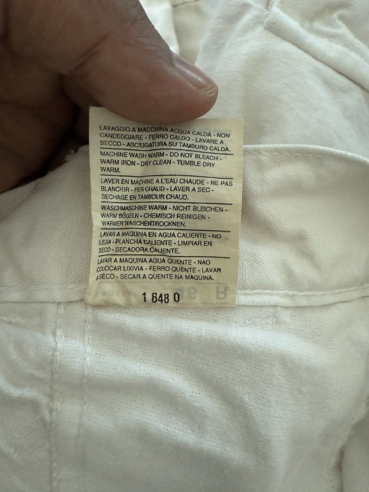 United Colors Of Benetton WHITE CARGO PANTS WORKWEAR STY UNITED COLOR OF BENAETTON Size US 31 - 10 Thumbnail