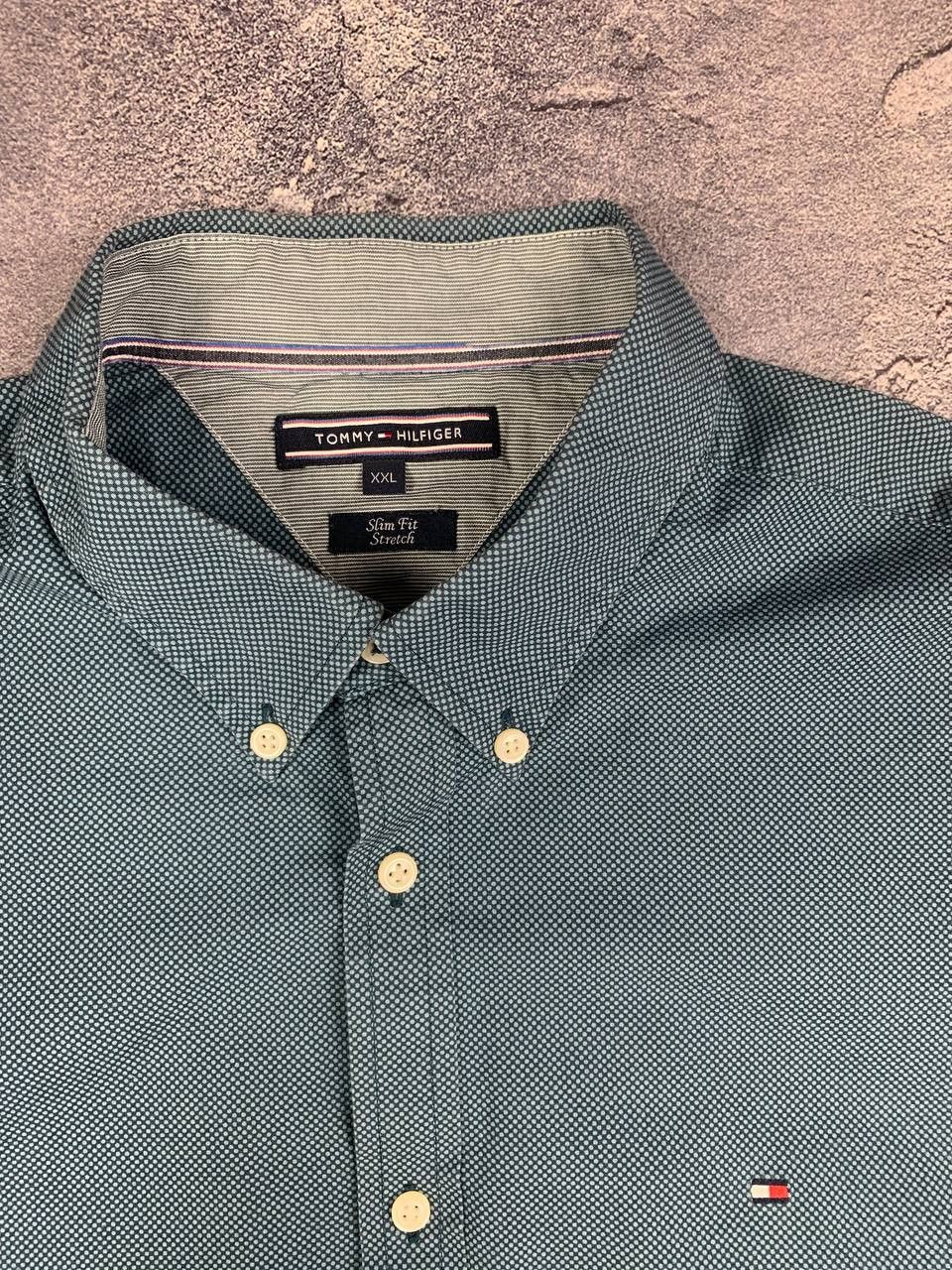 Tommy Hilfiger Share Tommy Hilfiger Men’s Shirt XXL Green Button Down Size US XXL / EU 58 / 5 - 8 Thumbnail