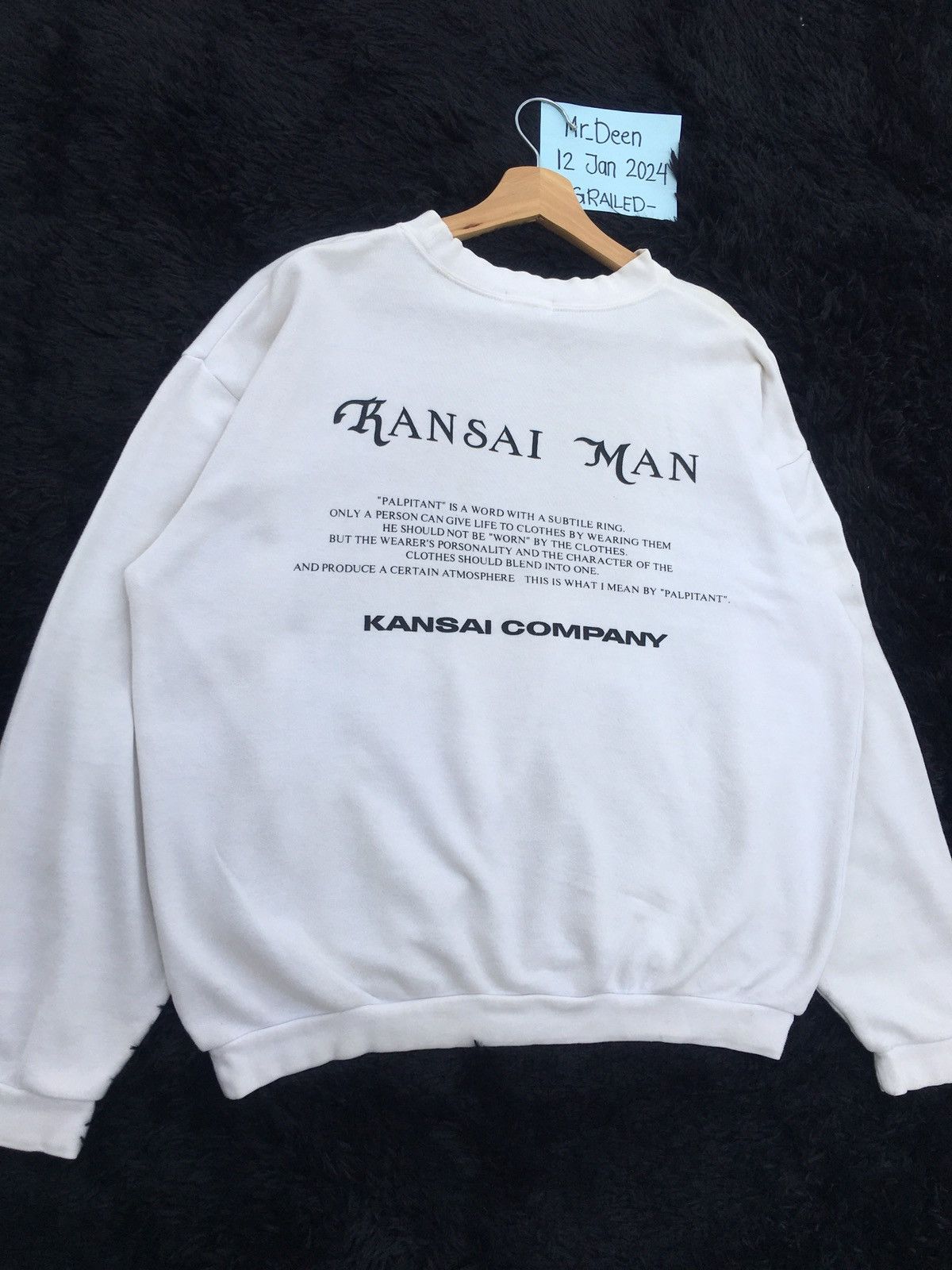 Kansai Yamamoto Rare Vintage Kansai Man Spellout Sweater Size US M / EU 48-50 / 2 - 3 Thumbnail