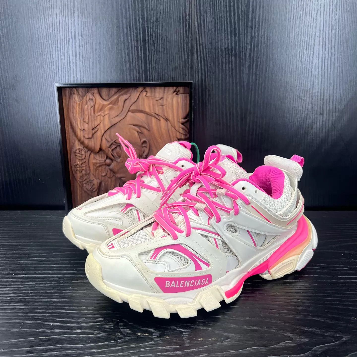 Balenciaga Balenciaga Track White & Pink Women's Size 37 Sneakers Size US 7 / IT 37 - 1 Thumbnail