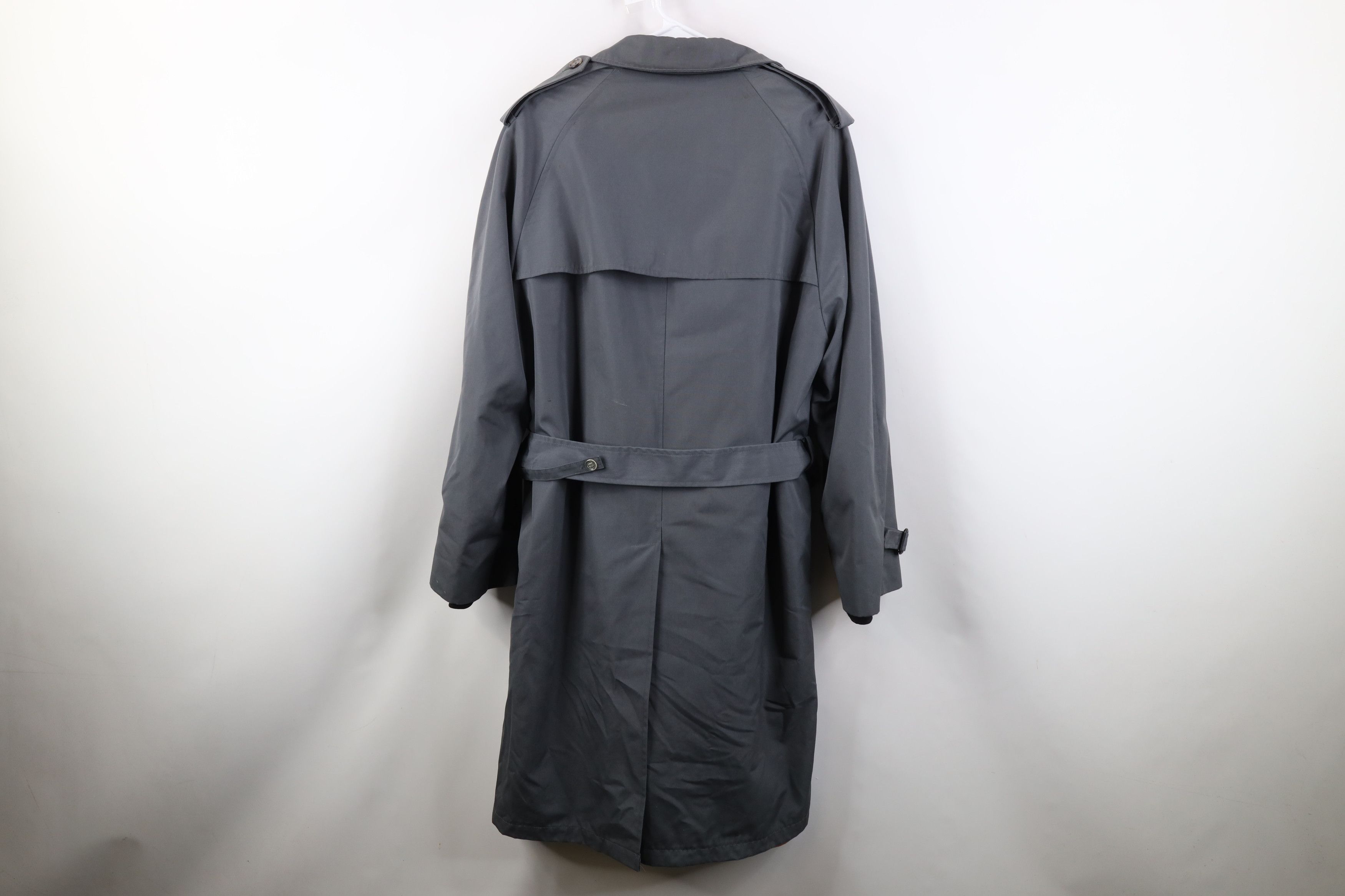 Vintage Vintage 70s Streetwear Lined Trench Coat Rain Jacket Gray Size US XXL / EU 58 / 5 - 15 Thumbnail