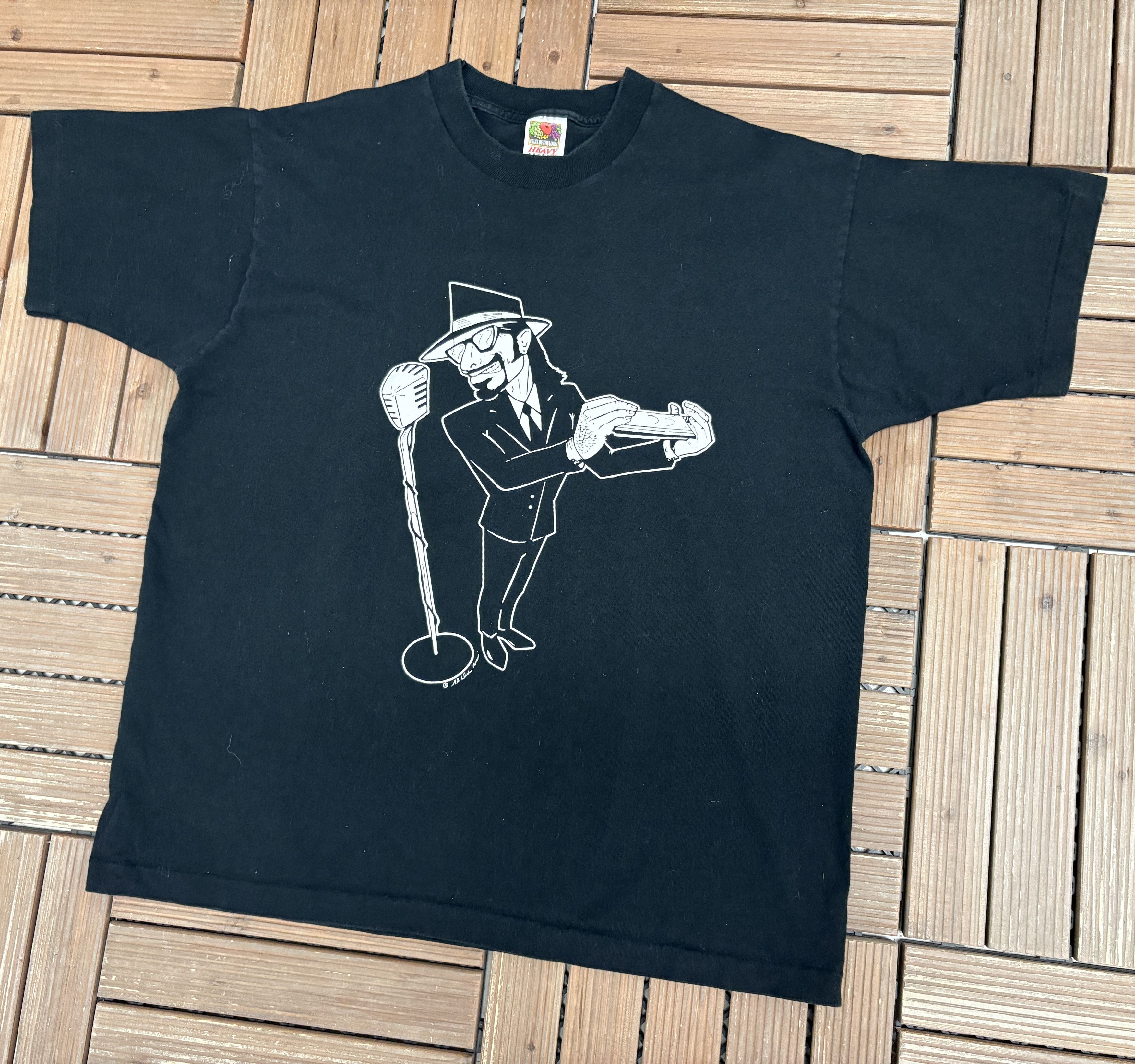 Vintage Absolut Bluez Band Vintage Black T-Shirt Tee Size US XL / EU 56 / 4 - 3 Thumbnail