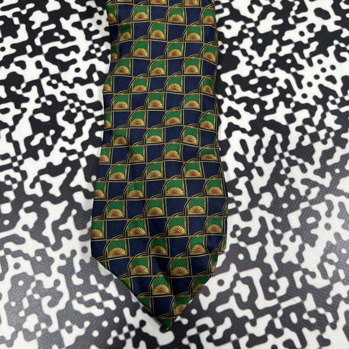 Lanvin Vintage Y2K Lanvin Paris Silk Luxury Retro Classic Style Tie Size ONE SIZE - 4 Thumbnail