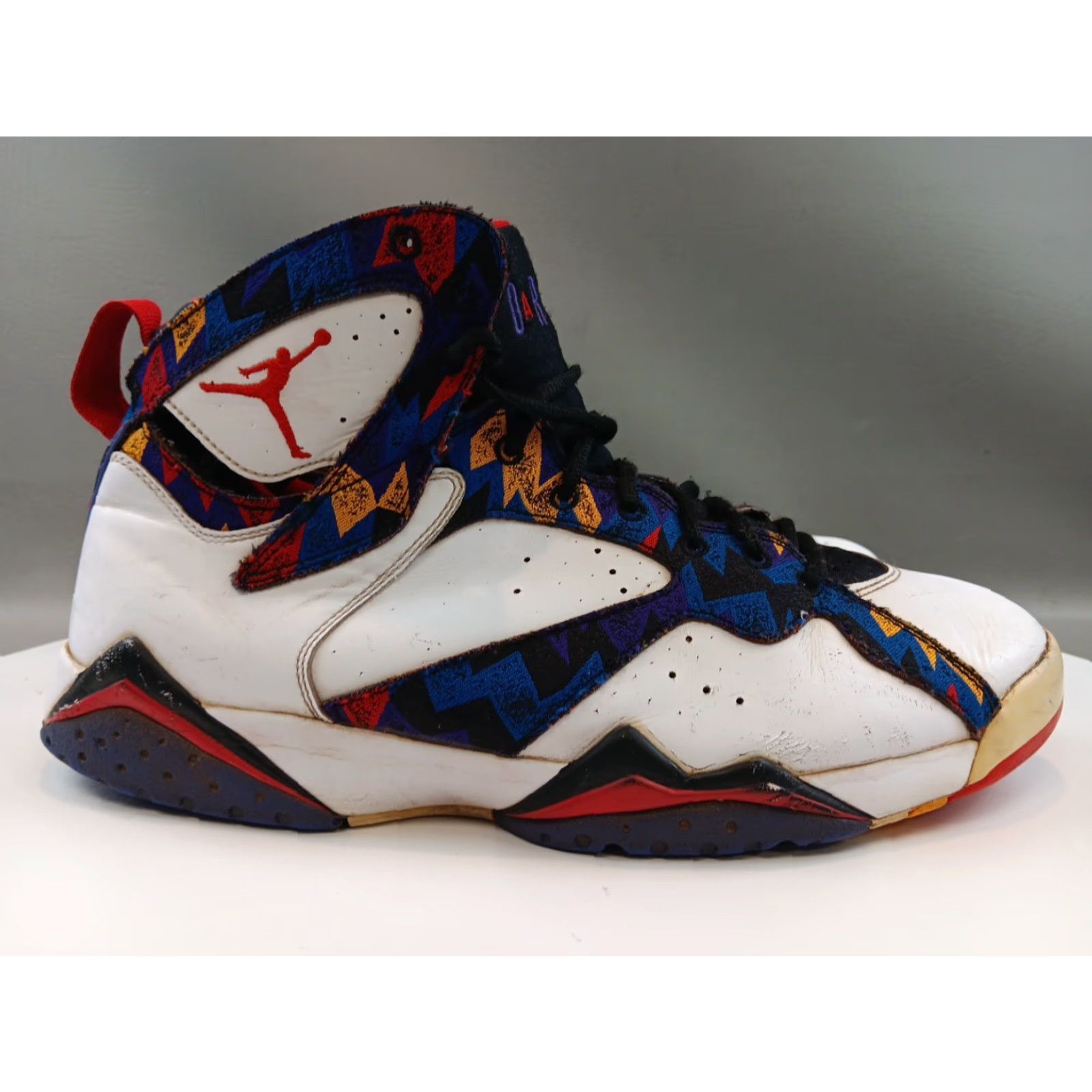 Nike Nike Air Jordan 7 Retro Sneaker Men 12 Multicolor Retro Nothing But Net OG VII Sweater 304775-142 Size US L / EU 52-54 / 3 - 7 Thumbnail