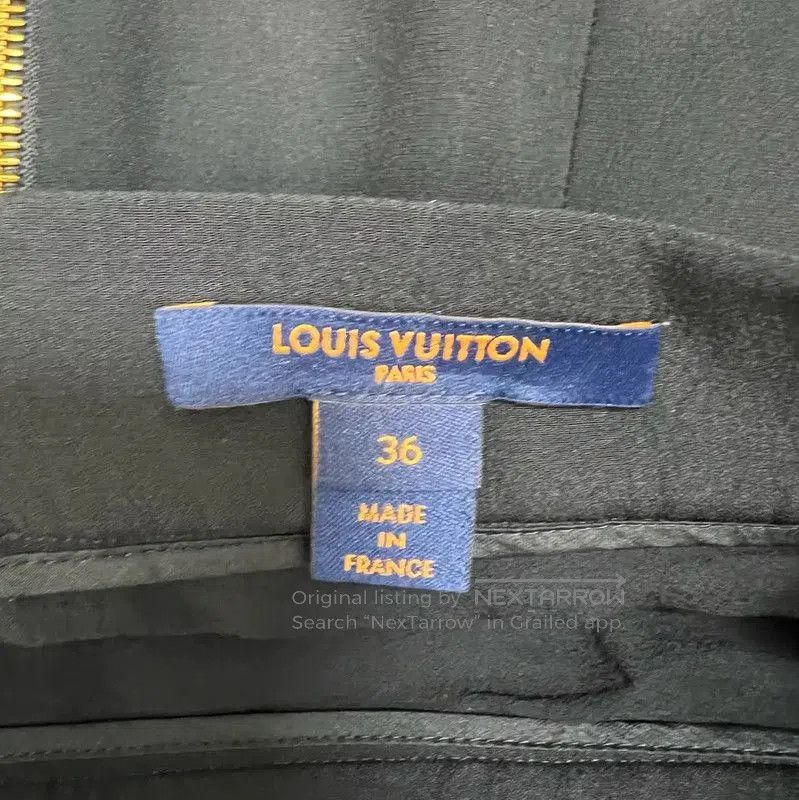 Louis Vuitton Louis Vuitton Black Cotton Midi Skirt for Women . Size 23" - 4 Thumbnail
