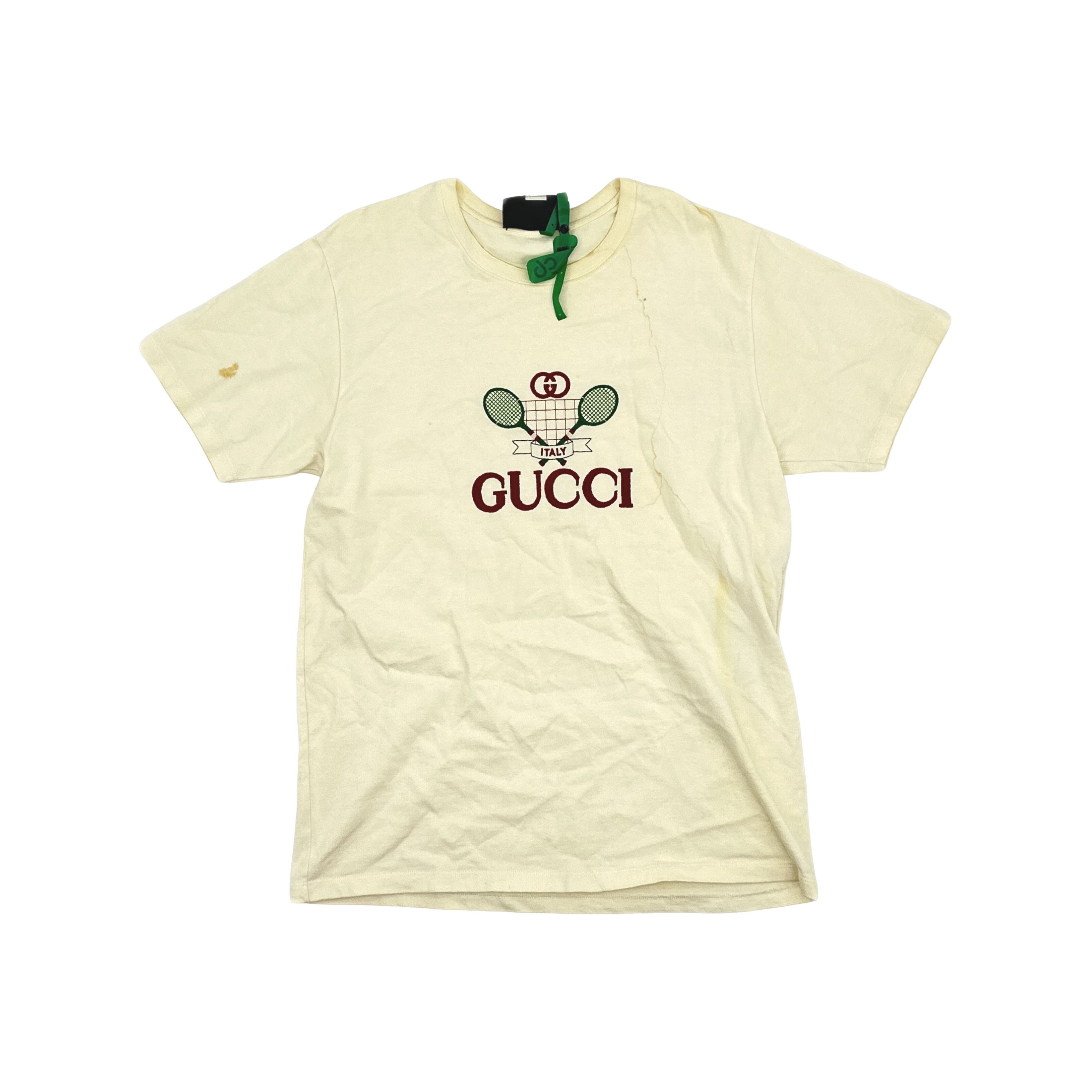 Gucci Gucci Tennis Racket Graphics T-Shirt US S Size US S / EU 44-46 / 1 - 1 Thumbnail