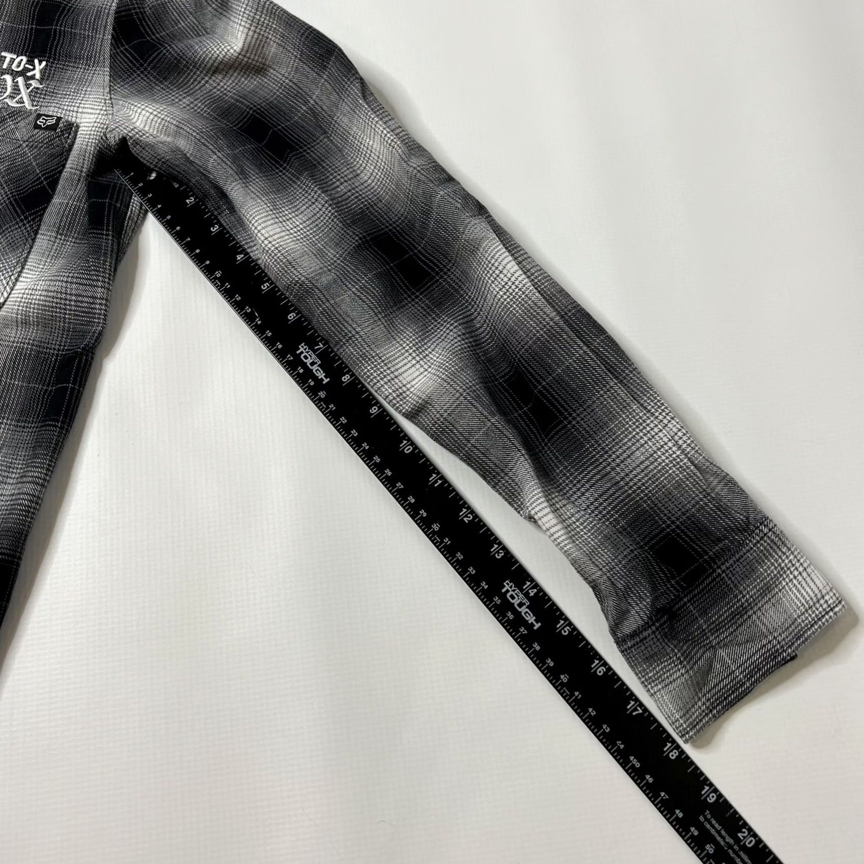 Fox Racing Fox Racing Moto-X Flannel Button-Up Shirt Womens Medium L/S Black Plaid Size M / US 6-8 / IT 42-44 - 7 Thumbnail