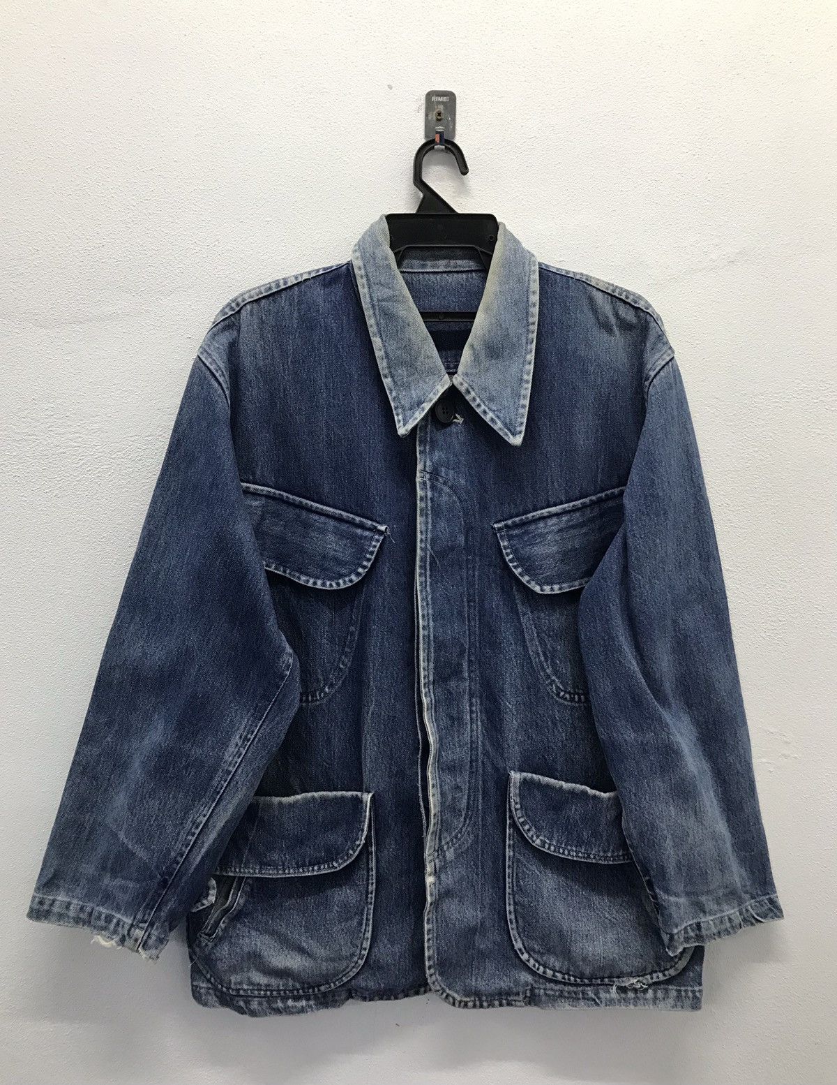 Japanese Brand Vintage Demob Men Denim Jacket Size US XL / EU 56 / 4 - 1 Thumbnail