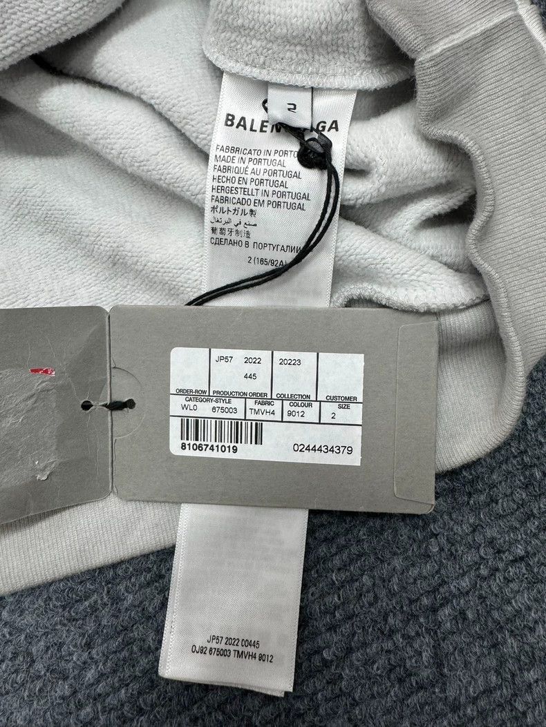Balenciaga Balenciaga Grey Color Inkjet Hoodie-2506 Size US L / EU 52-54 / 3 - 6 Thumbnail