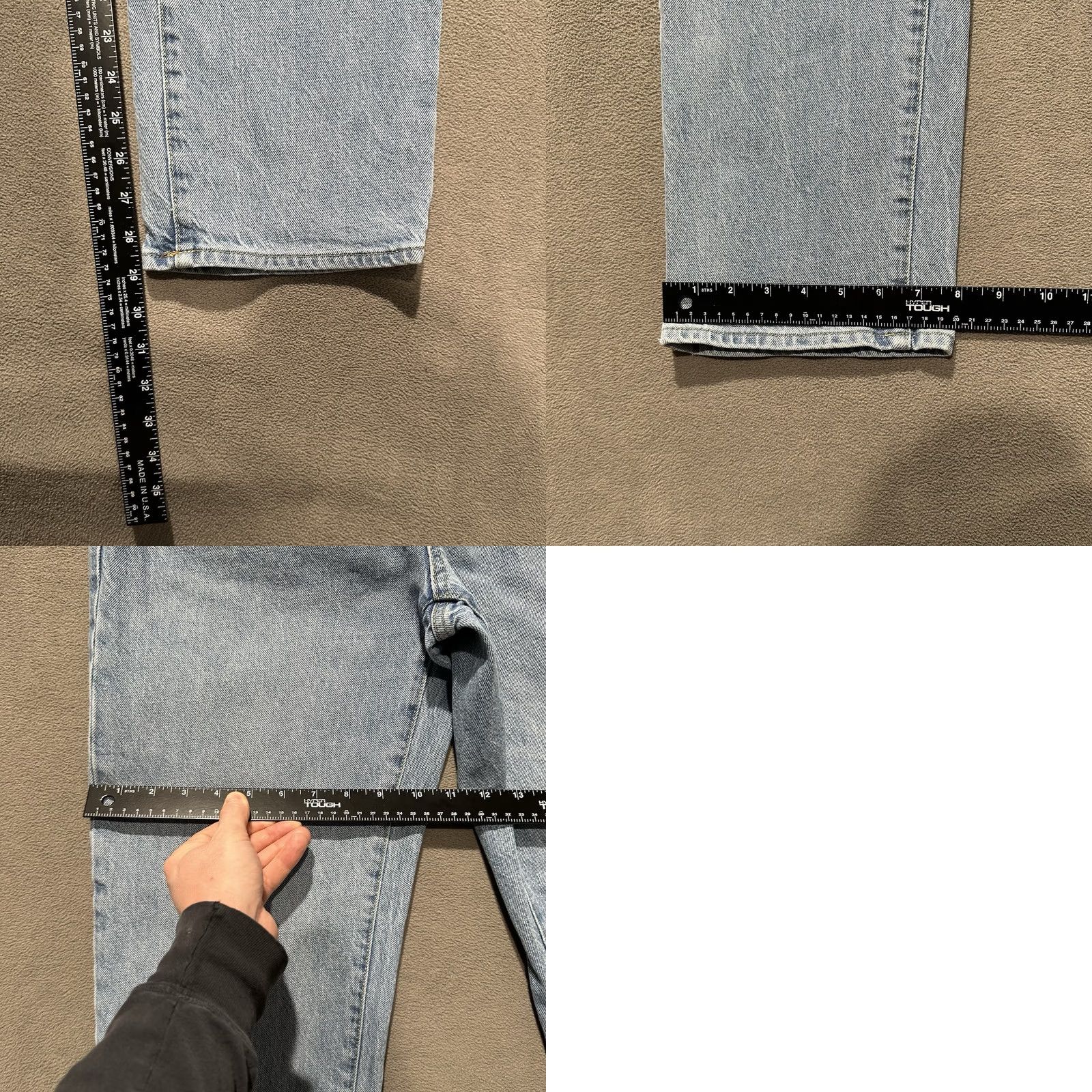 Vintage Aéropostale Jeans Men 32x32 Blue Denim Light Wash Straight Classic 5-Pocket Regular Fit Size 32 Size US 32 / EU 48 - 9 Thumbnail