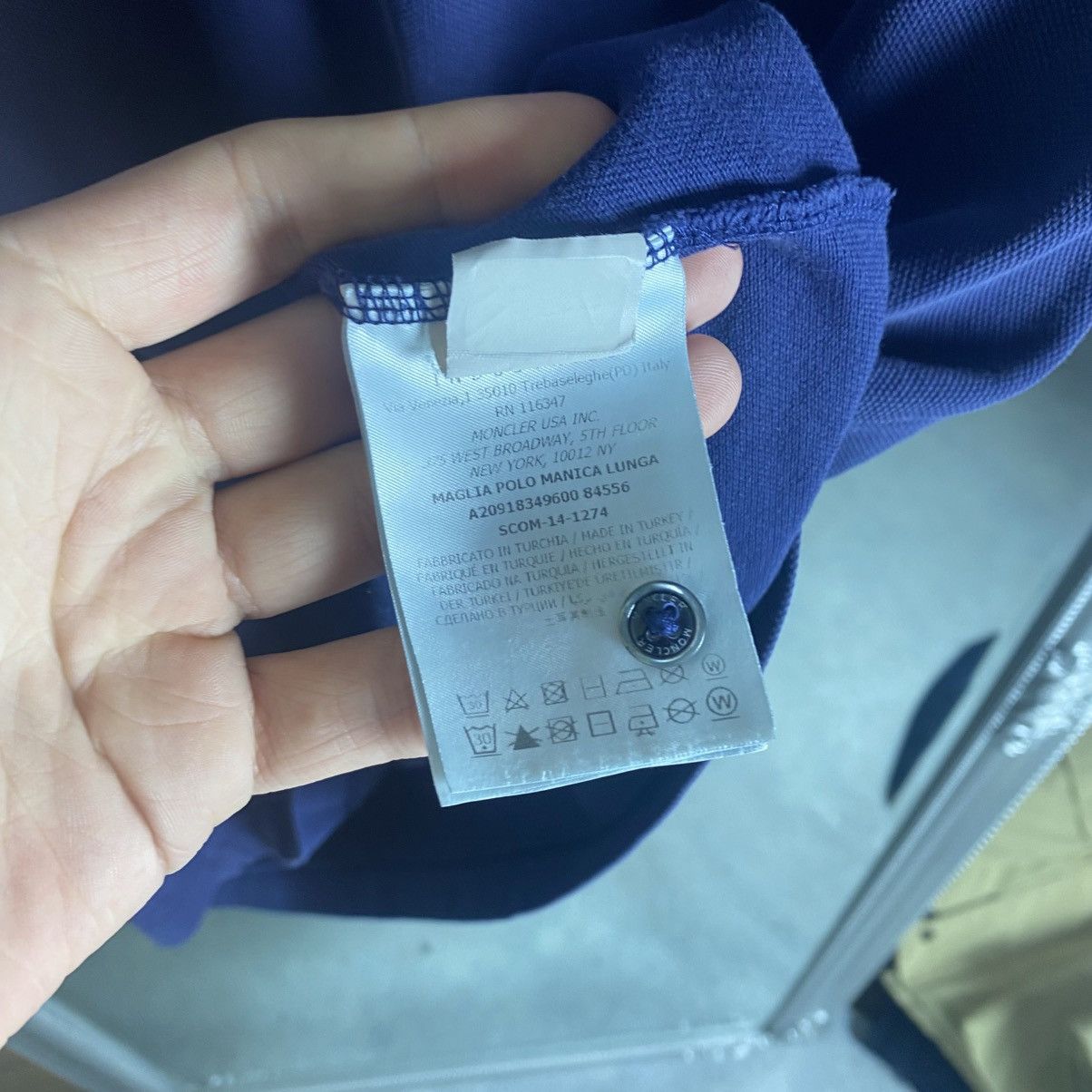 Moncler Polo Moncler Shirt Blue Luxury Size US XXL / EU 58 / 5 - 5 Thumbnail