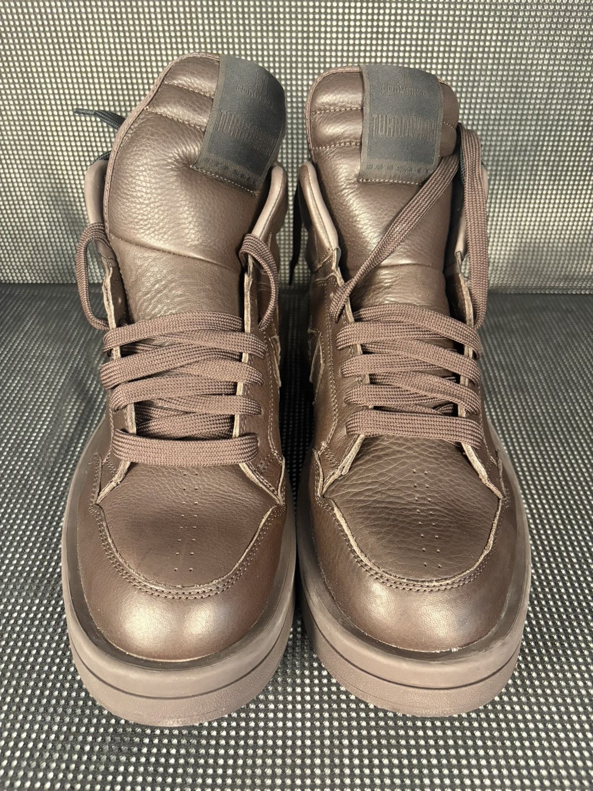 Converse × Rick Owens Drkshdw Rick Owens x Converse Turbowpn high top Size US 12 / EU 45 - 3 Thumbnail