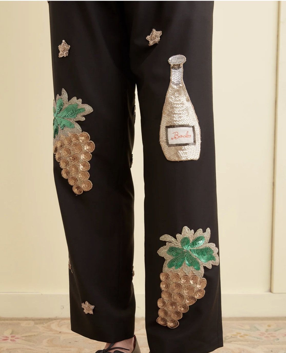 Bode BODE Embroidered Formal Trousers - Size 31 Size US 31 - 4 Thumbnail