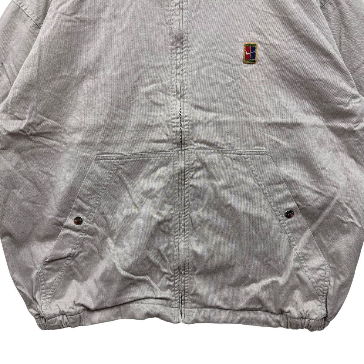 Nike Vintage 90s Nike Court Jacket Cotton Zip Up Size US XL / EU 56 / 4 - 3 Thumbnail