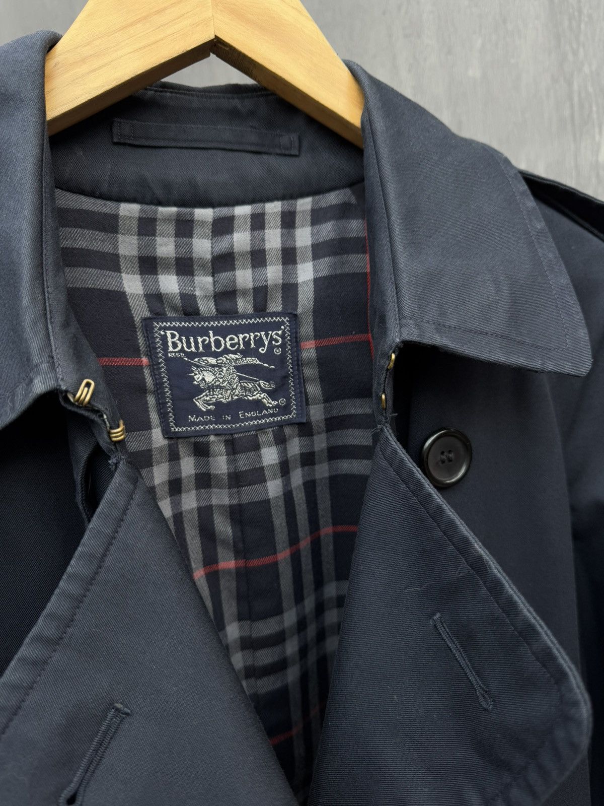 Burberry Burberrys Vintage Double Breasted Cotton Trench Jacket 46 Size L / US 10 / IT 46 - 18 Thumbnail