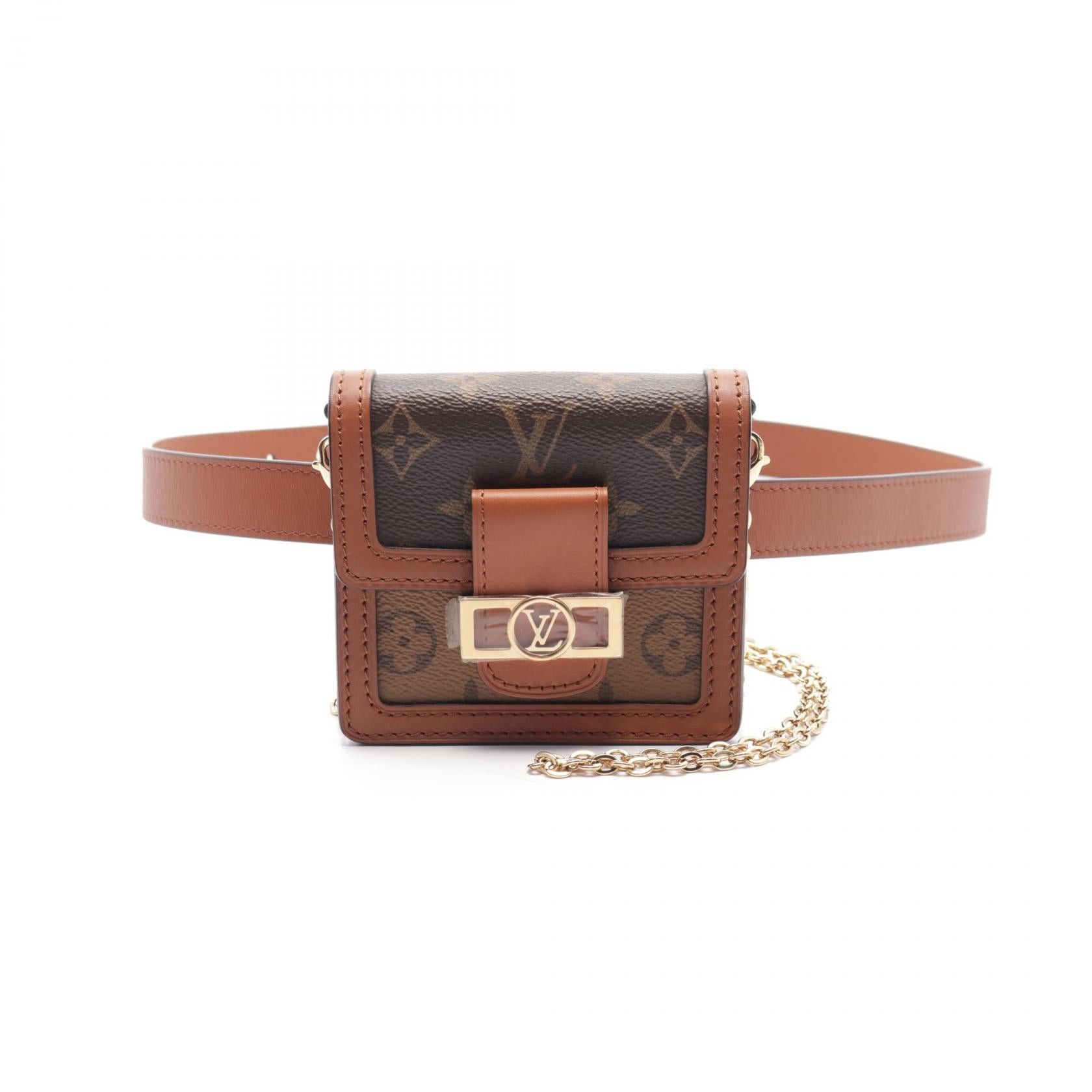 Louis Vuitton Louis Vuitton Bum Bag Dauphine Bb Monogram Reverse Body Waist Leather Brown Size ONE SIZE - 1 Thumbnail