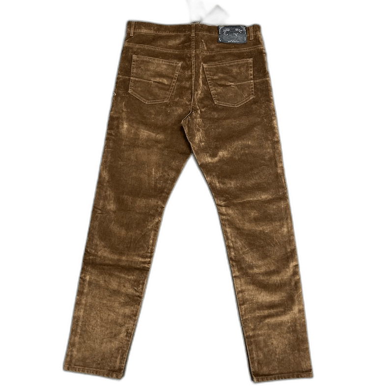 Dior DIOR Travis Scott Velvet Jeans in Brown-2506 Size US 30 / EU 46 - 1 Thumbnail