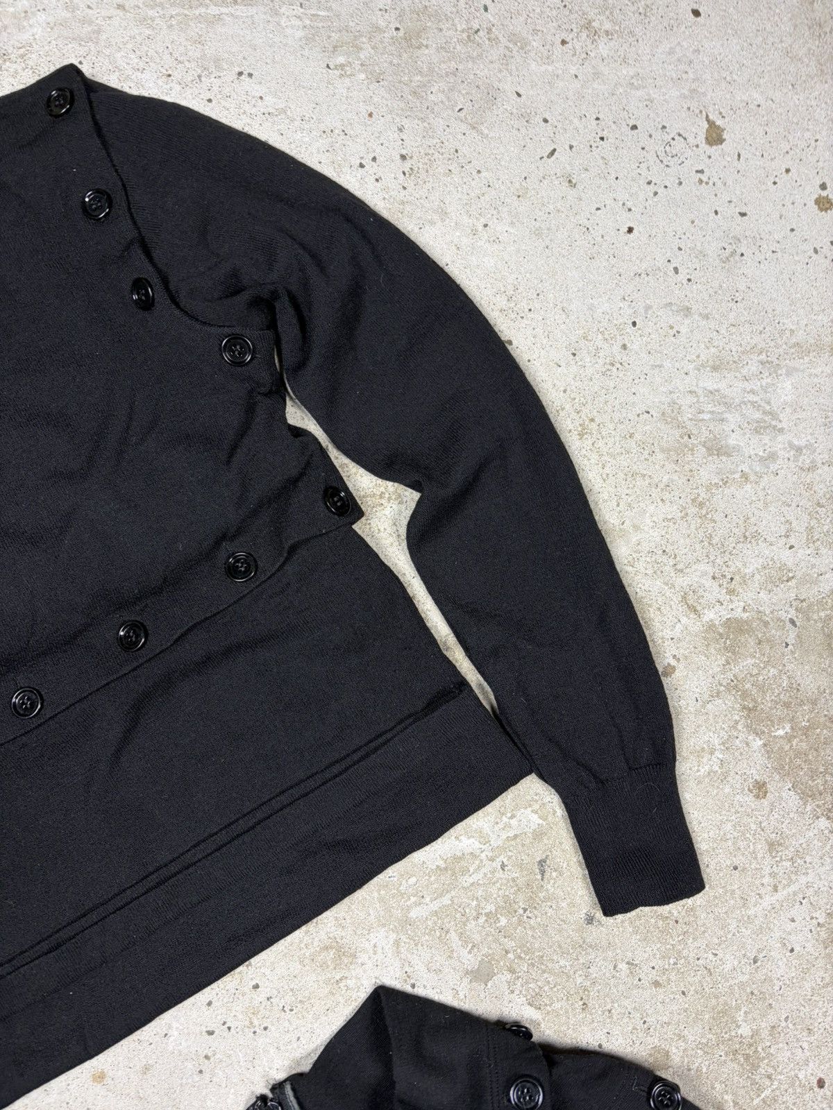 Dolce & Gabbana FW 2003 Dolce & Gabbana Black Button Up Skirt & Sweater Set Size S / US 4 / IT 40 - 11 Thumbnail