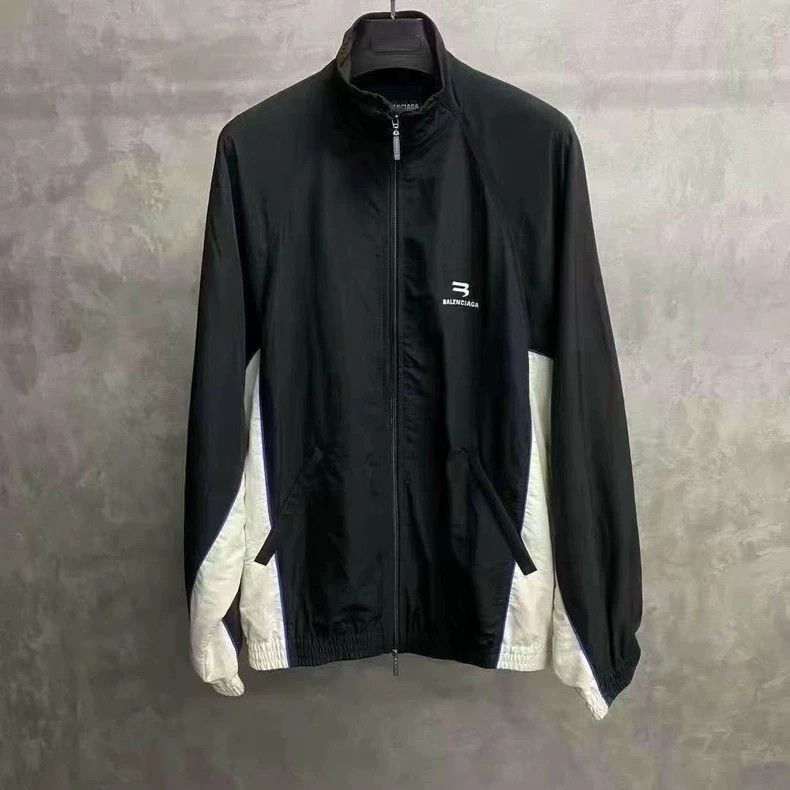 Balenciaga Balenciaga Black, white and blue embroidered logo jacket 25 Size US XXS / EU 40 - 1 Thumbnail