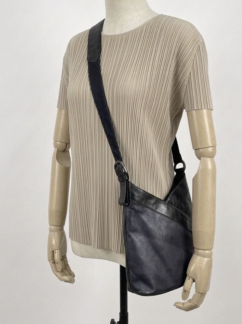 If Six Was Nine Vintage Asymmetrical Leather Bag 💼 Size ONE SIZE - 13 Thumbnail