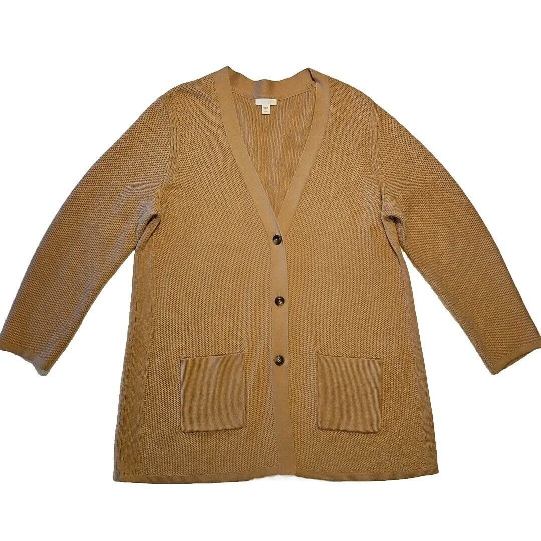 Other J Jill Sweater Womens Petite L V Neck Cardigan Duster Cotton Size L / US 10 / IT 46 - 5 Thumbnail