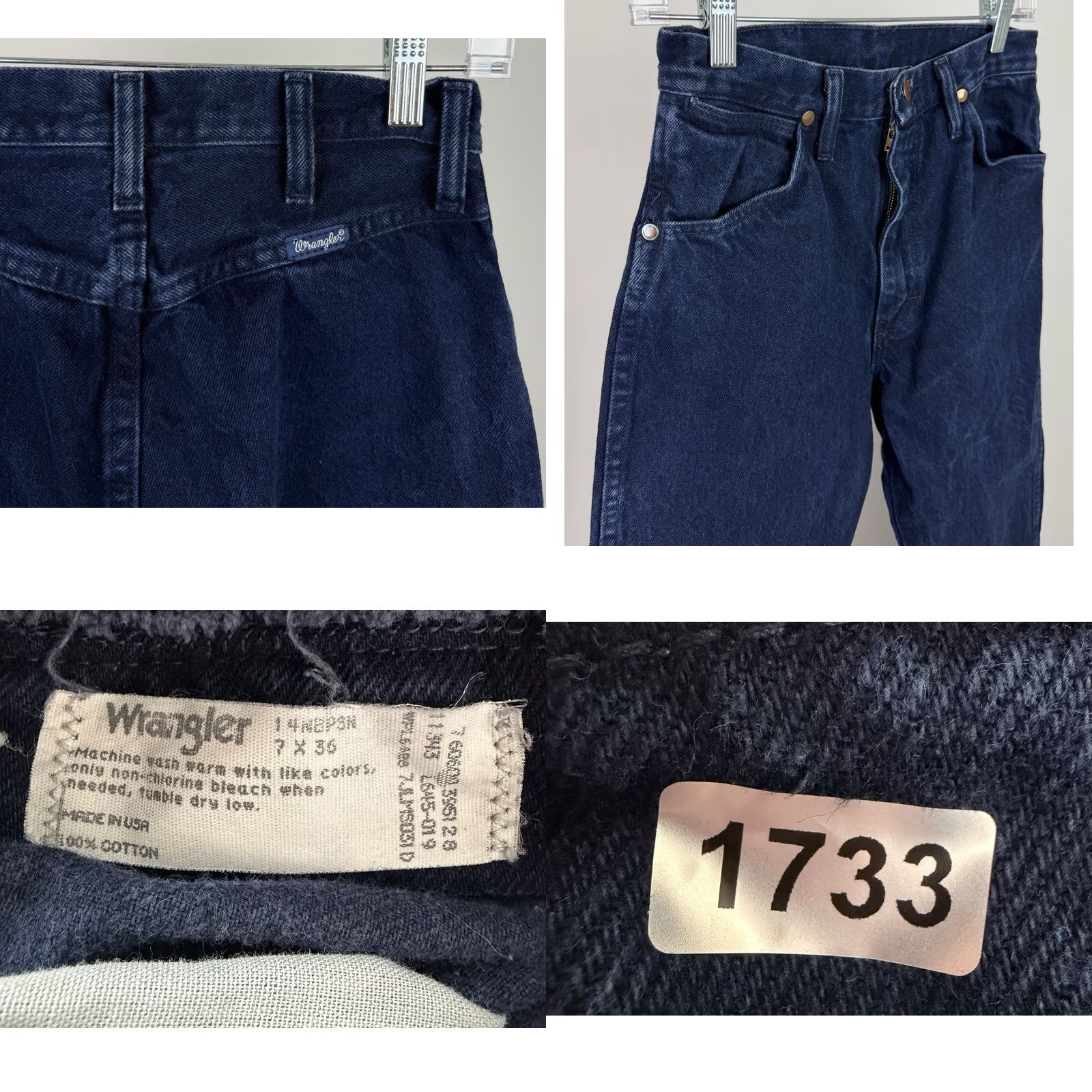 Wrangler VINTAGE Wrangler Jeans Womens 26x36 ACTUAL Dark Wash Denim Western Rodeo 90s Jeans Women 26x36 Blue 80s Rodeo Western Size 26" / US 2 / IT 38 - 8 Thumbnail