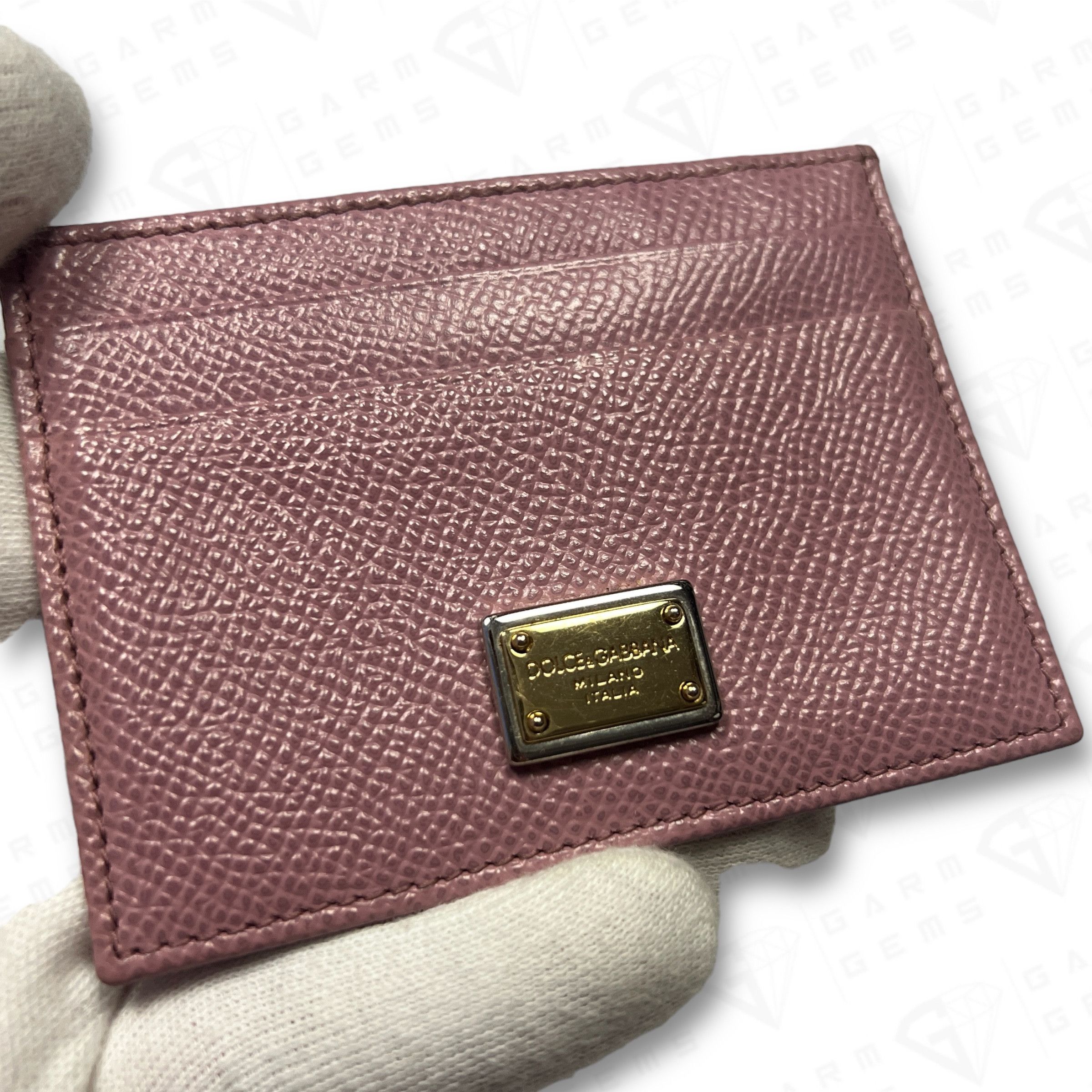 Dolce & Gabbana Dolce & Gabbana Plaque Calfskin Leather Cardholder Size ONE SIZE - 3 Thumbnail