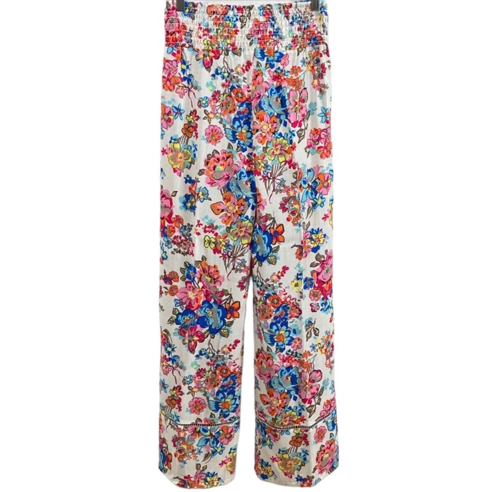 Vera Bradley VERA BRADLEY Pretty Posies Claudine Palazzo Pant w/ Tags, S Size 28" / US 6 / IT 42 - 1 Thumbnail