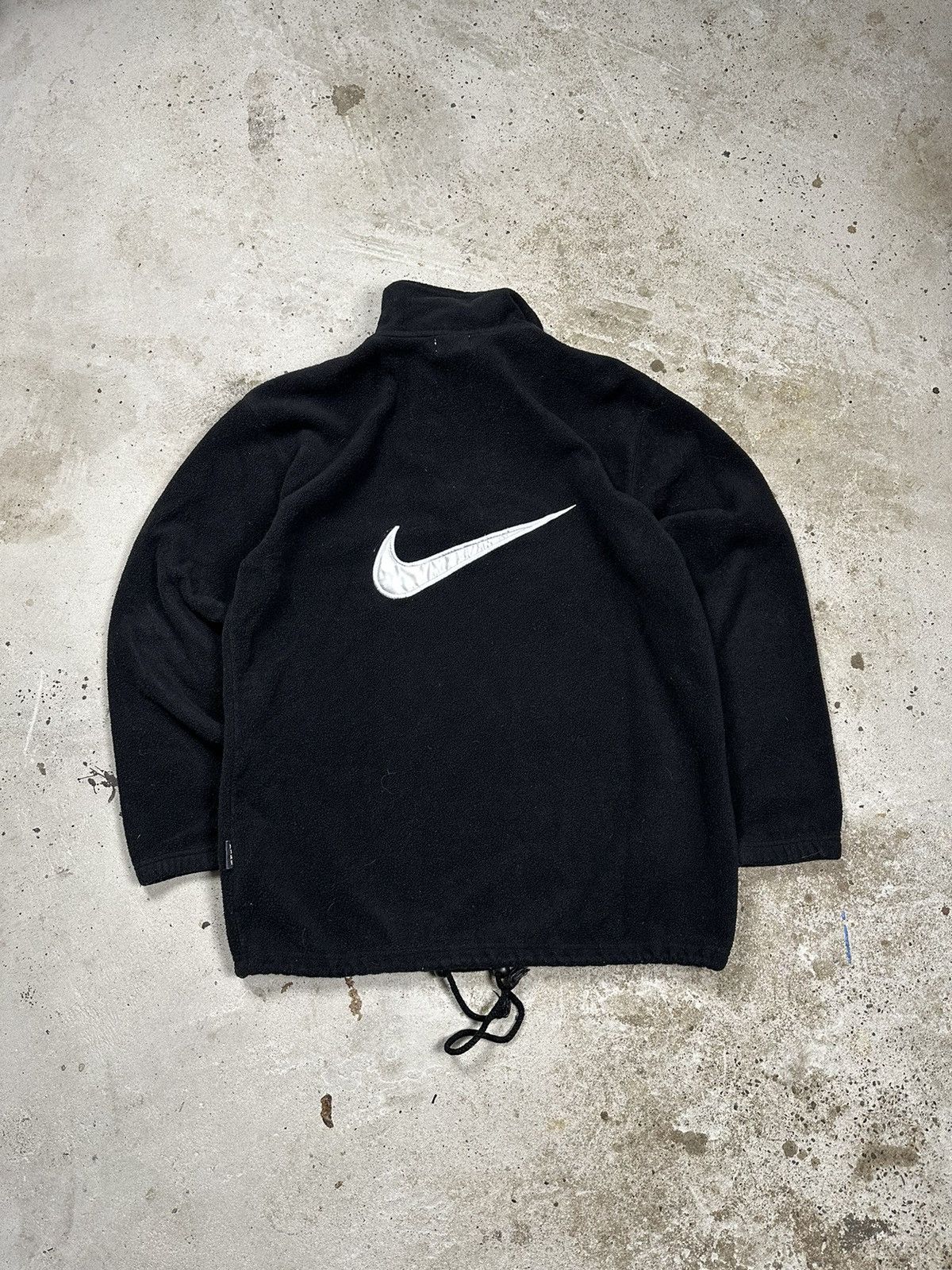 Nike ‼️ Vintage 90s Nike Fleece Big Swoosh 1/4 Zip Sweatshirt Boot Size US L / EU 52-54 / 3 - 1 Thumbnail