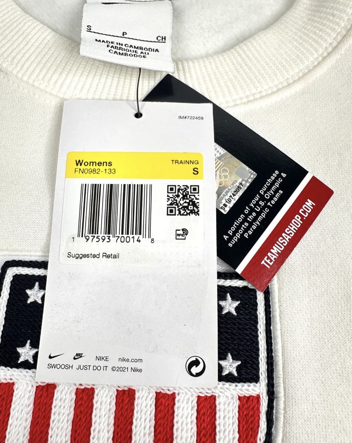 Nike Nike x Team USA Phoenix Fleece Women's Sweatshirt FN0982-133 Size S / US 4 / IT 40 - 5 Thumbnail