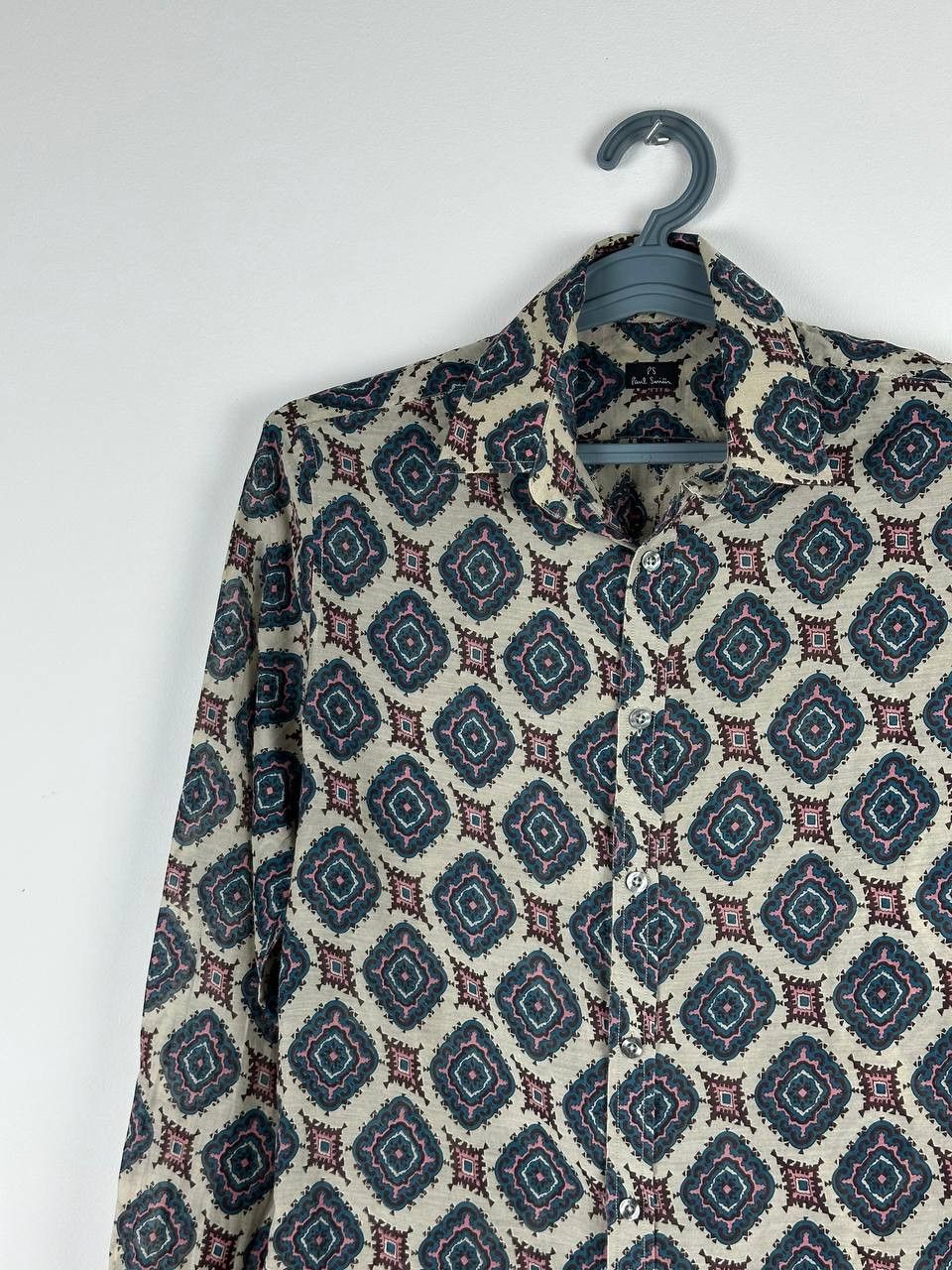 Designer × Paul Smith Paul Smith Silk Graphic Ornament Luxury Shirt Size US S / EU 44-46 / 1 - 3 Thumbnail