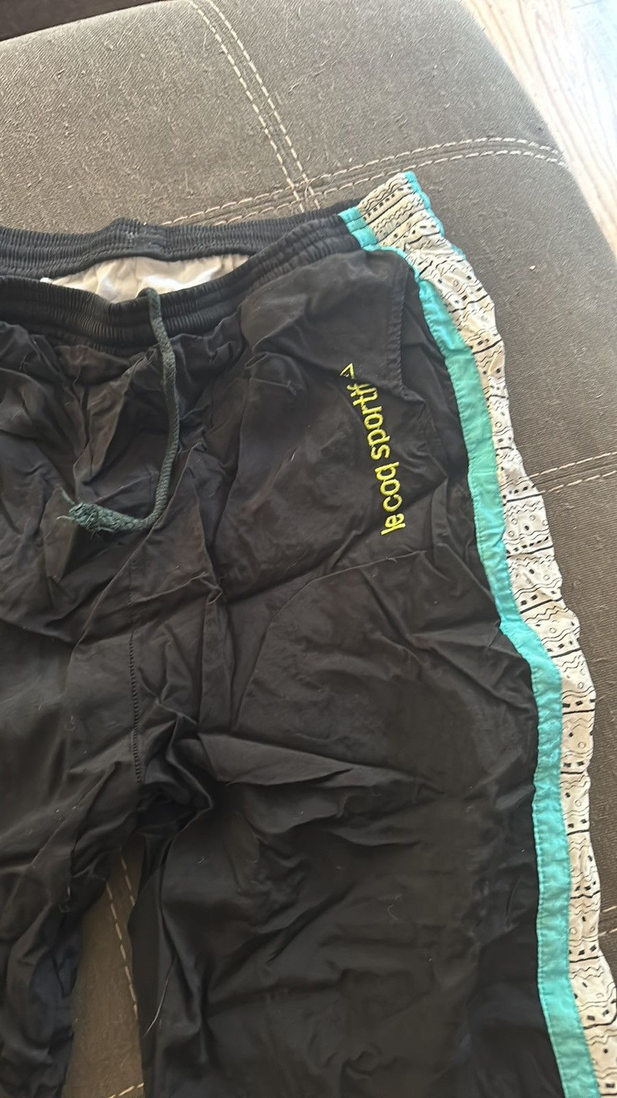 Le Coq Sportif Vintage 80’s LenCoq Sportif Sweat pants with zippered ankle. Size US 38 / EU 54 - 2 Thumbnail