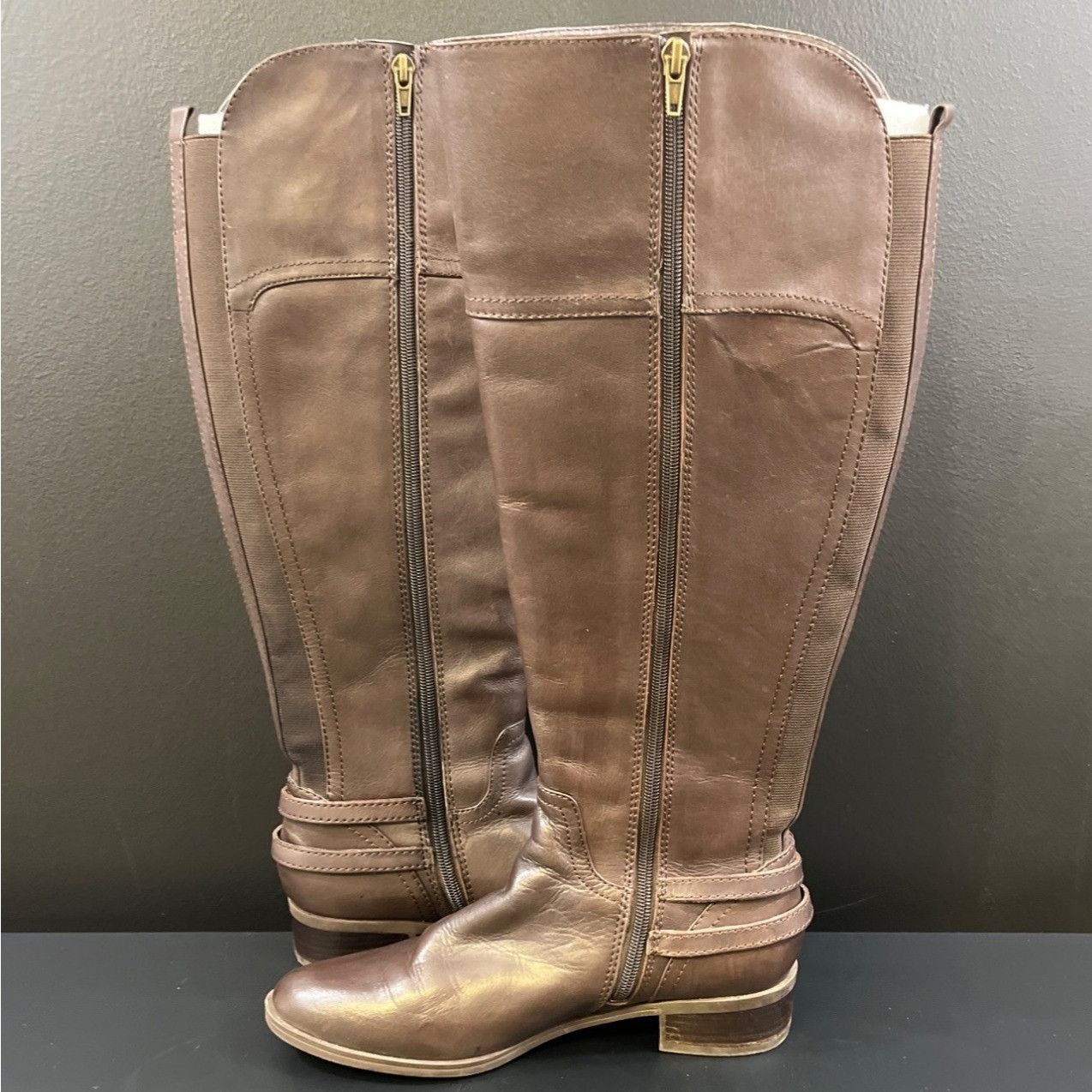 Other Audrey Brooke Women's Brown Riding Boots/Knee High Sz 8.5M S Size US 8.5 / IT 38.5 - 3 Thumbnail