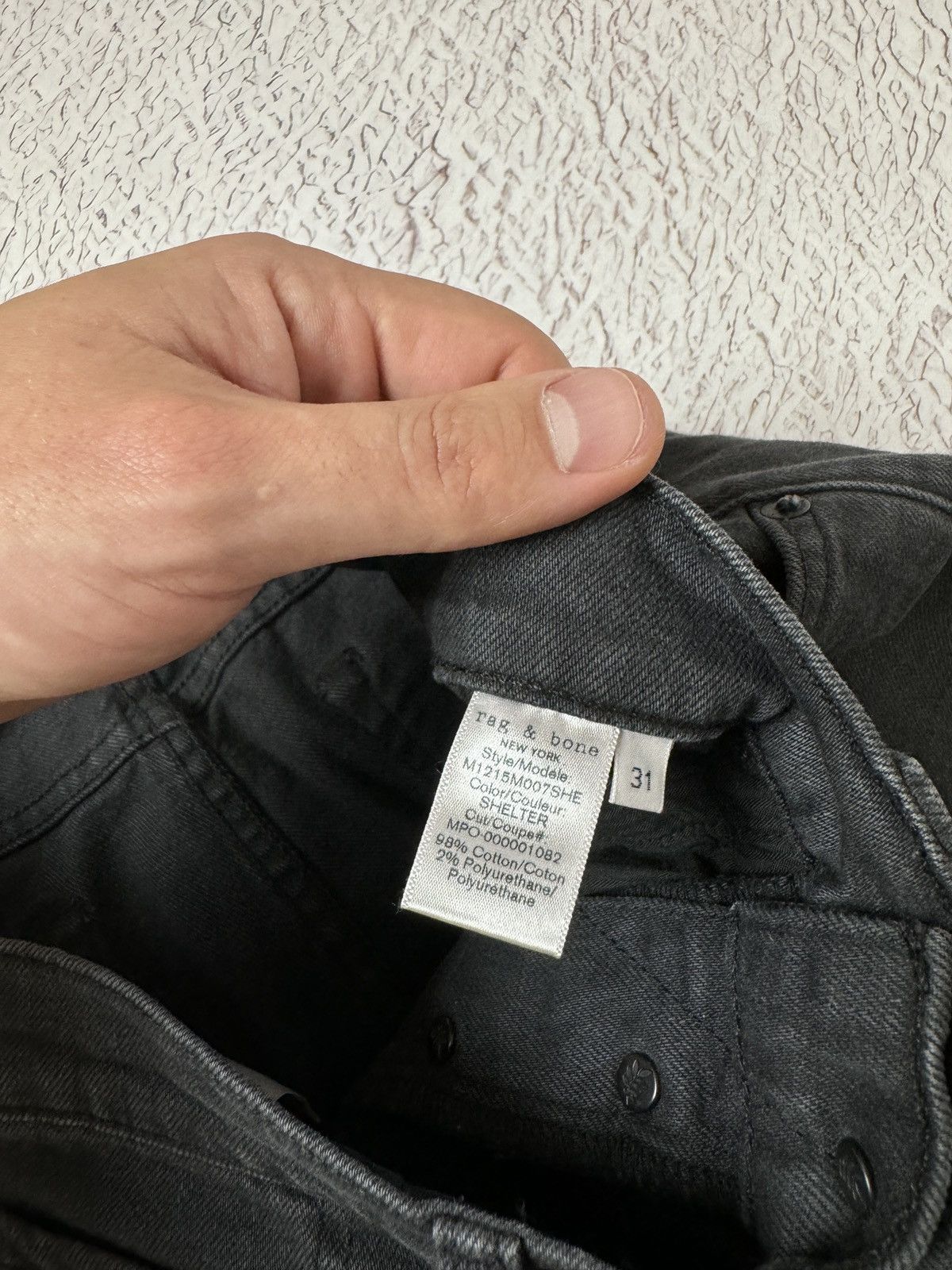Rag & Bone Rag & Bone made in USA graphite faded denim jeans Size US 31 - 11 Thumbnail