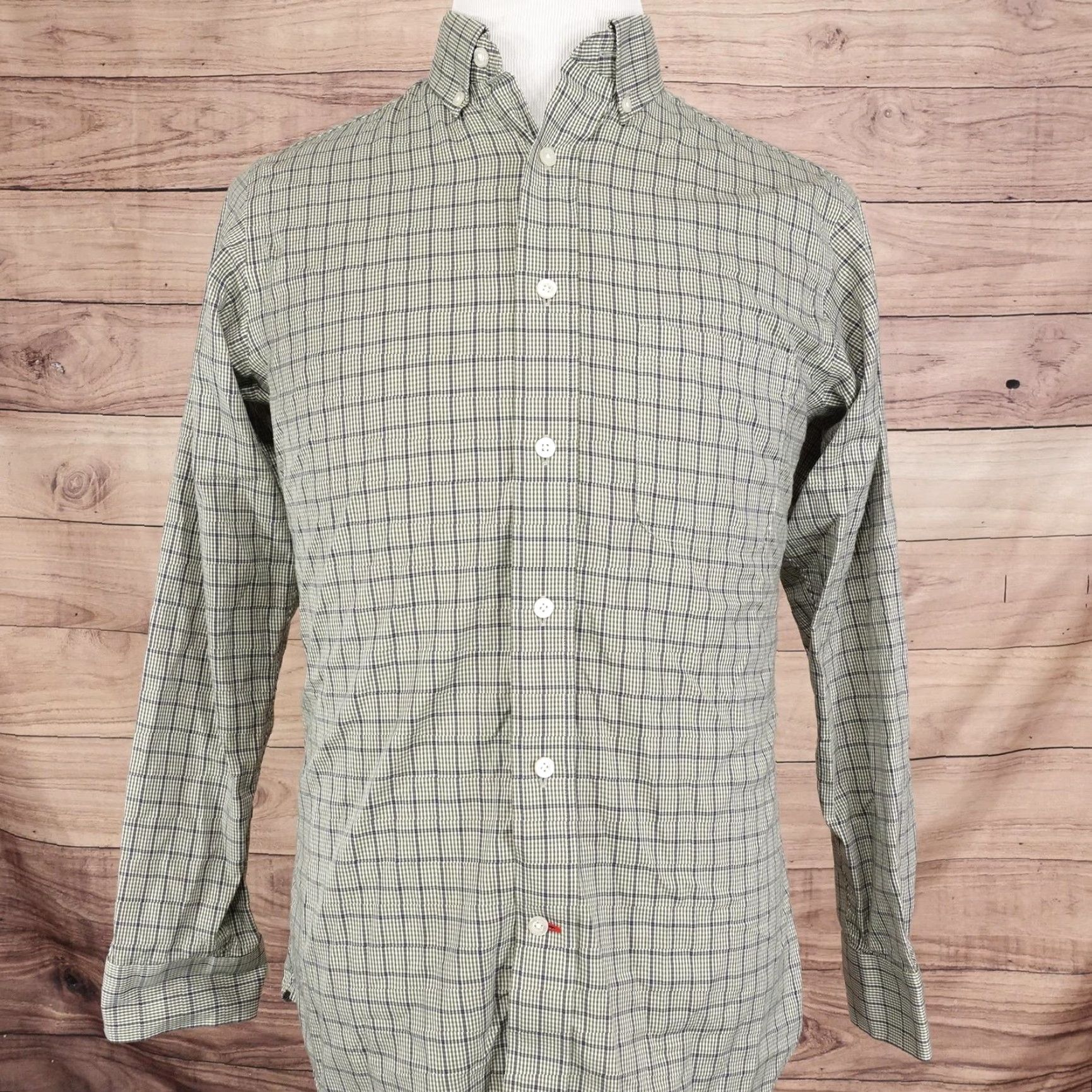 Cremieux VINTAGE Cremieux Shirt Mens Medium Green Plaid Slim Fit Button-Up Size US M / EU 48-50 / 2 - 3 Thumbnail