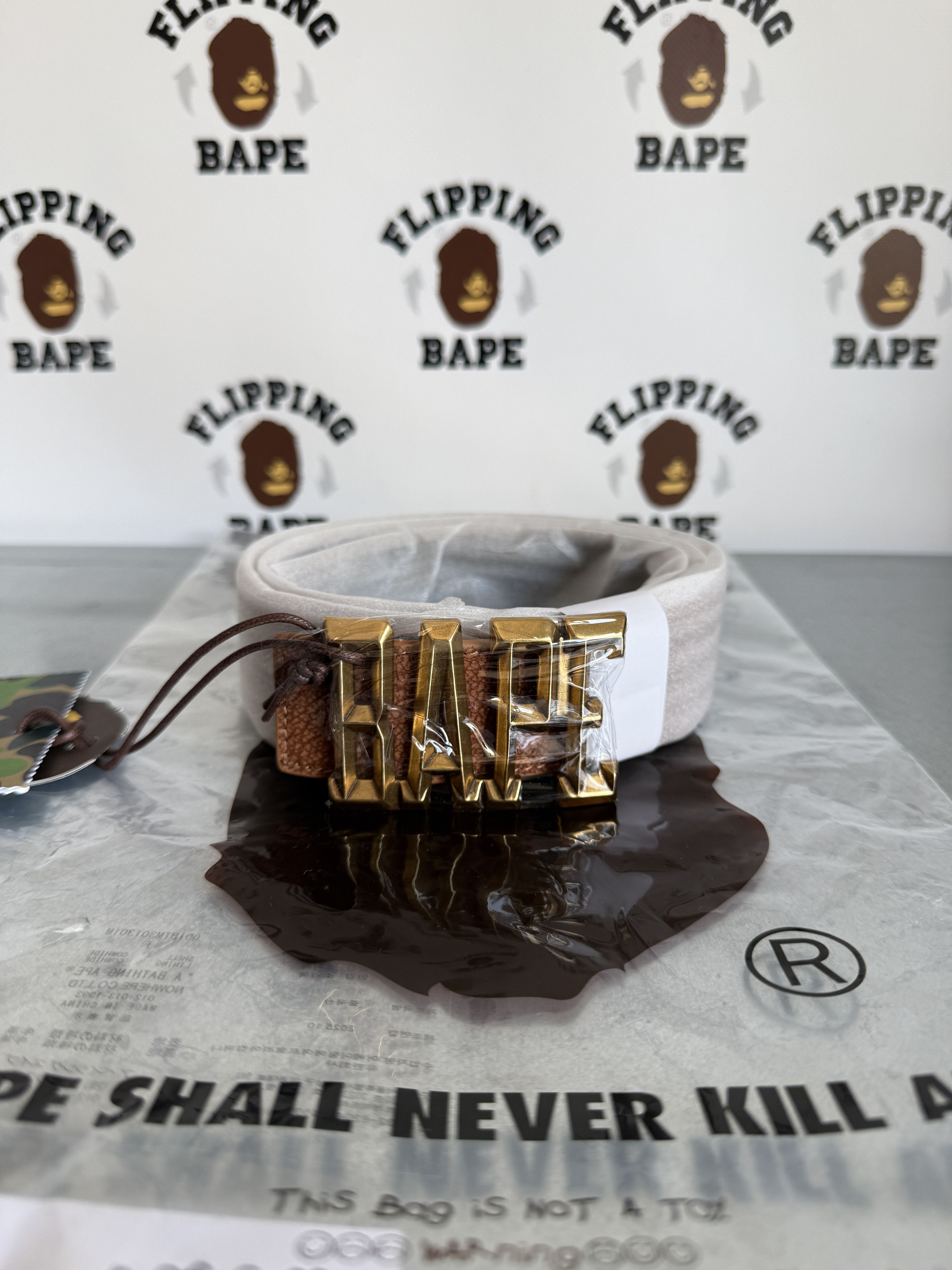 Bape BAPE REVERSIBLE LEATHER BELT Size ONE SIZE - 8 Thumbnail