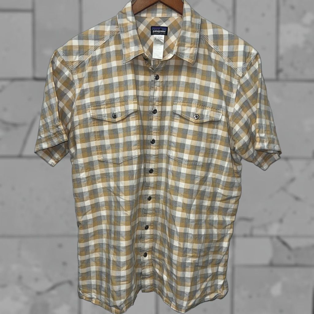 Patagonia Patagonia Shirt Plaid Yellow Button-Up Mens Size L Size US L / EU 52-54 / 3 - 1 Thumbnail