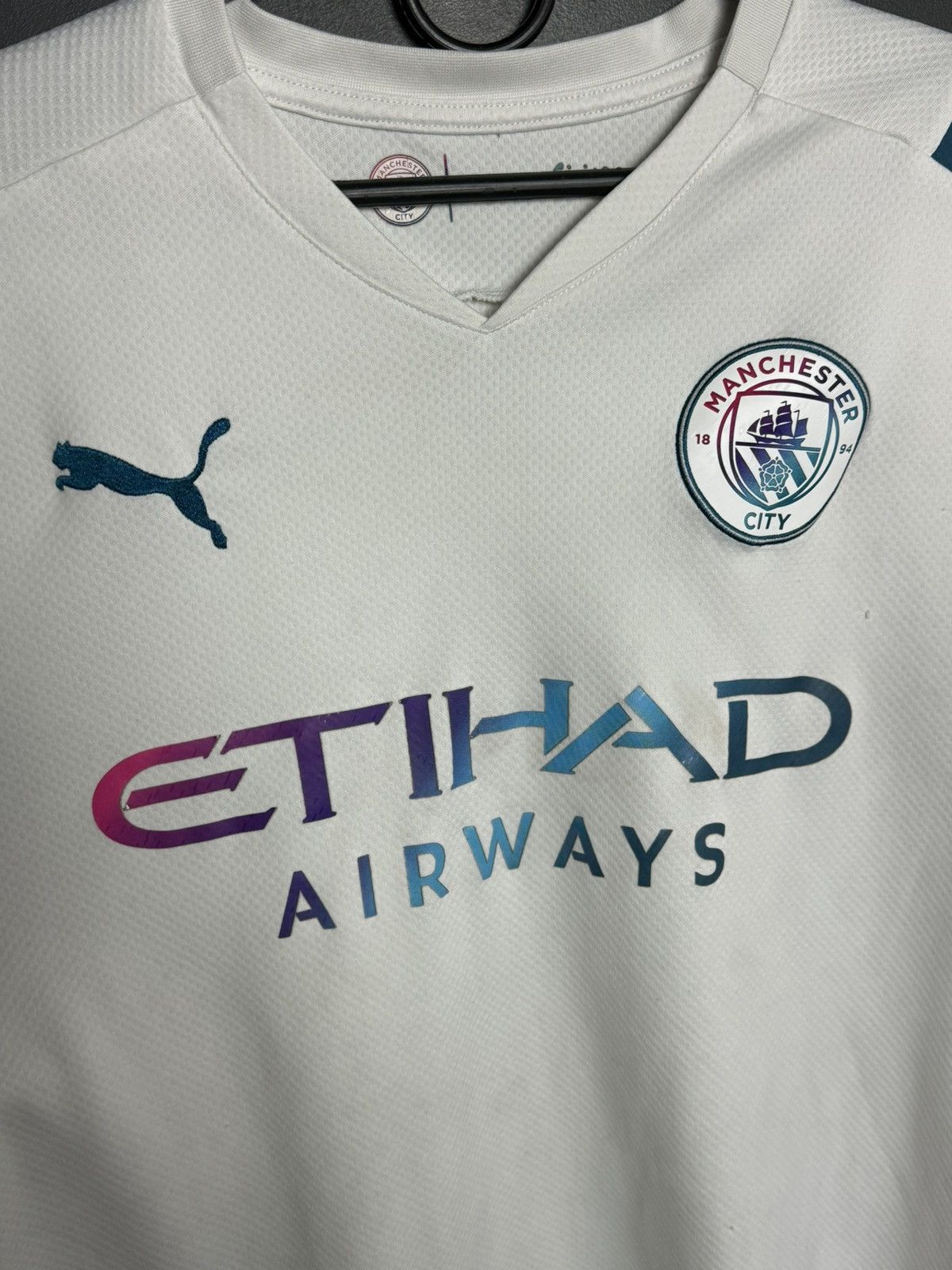 Puma KIDS Manchester City 21/22 Away Football Jersey Size US S / EU 44-46 / 1 - 3 Thumbnail