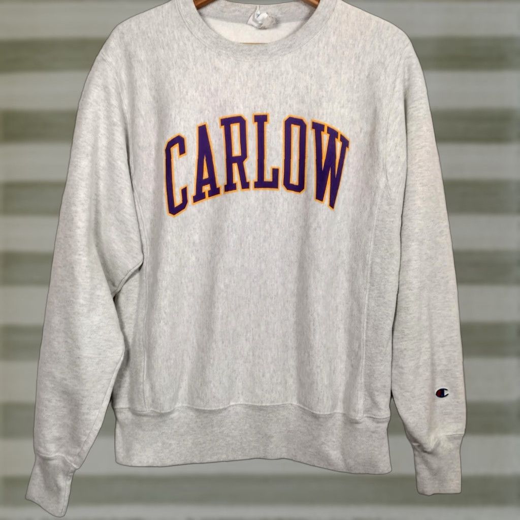 Champion Champion Sweatshirt Small Carlow University Pennsylvania Reverse Weave Crew Neck Size US S / EU 44-46 / 1 - 1 Thumbnail