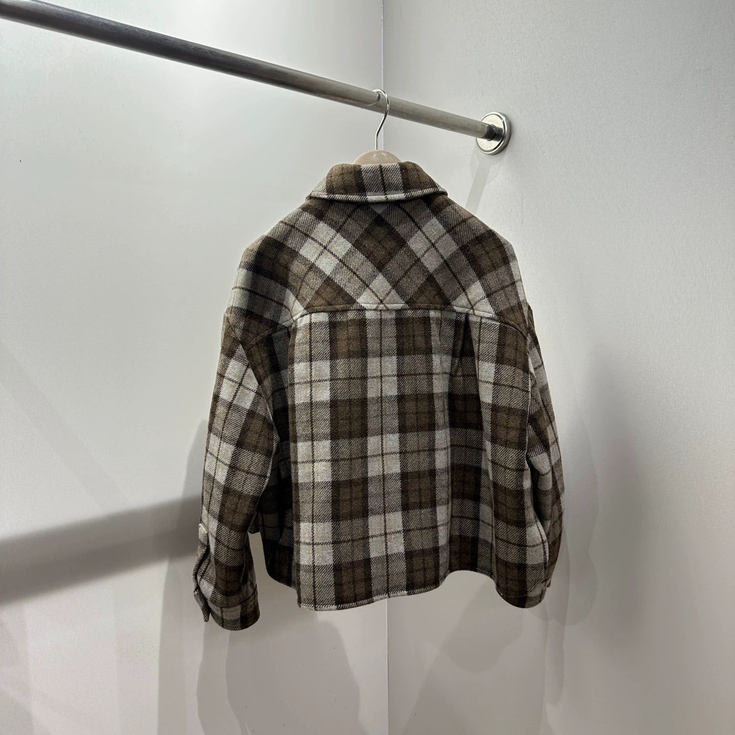 Miu Miu MiuMiu checked wool logo jacket 36 Size XS / US 0-2 / IT 36-38 - 2 Thumbnail