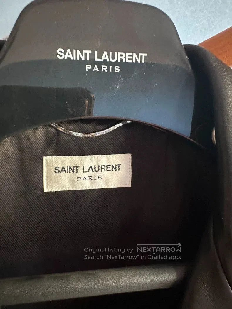 Saint Laurent Paris YSL SLP Lambskin Leather Jacket. Size US L / EU 52-54 / 3 - 3 Thumbnail
