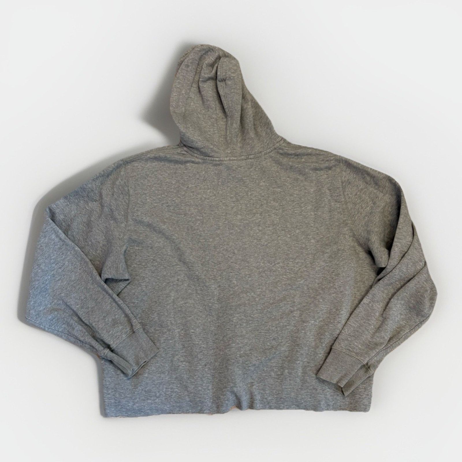 Nike DISTRESSED THRASHED Y2K NIKE Big Logo Hoodie Sz XL Cropped Size US XL / EU 56 / 4 - 5 Thumbnail