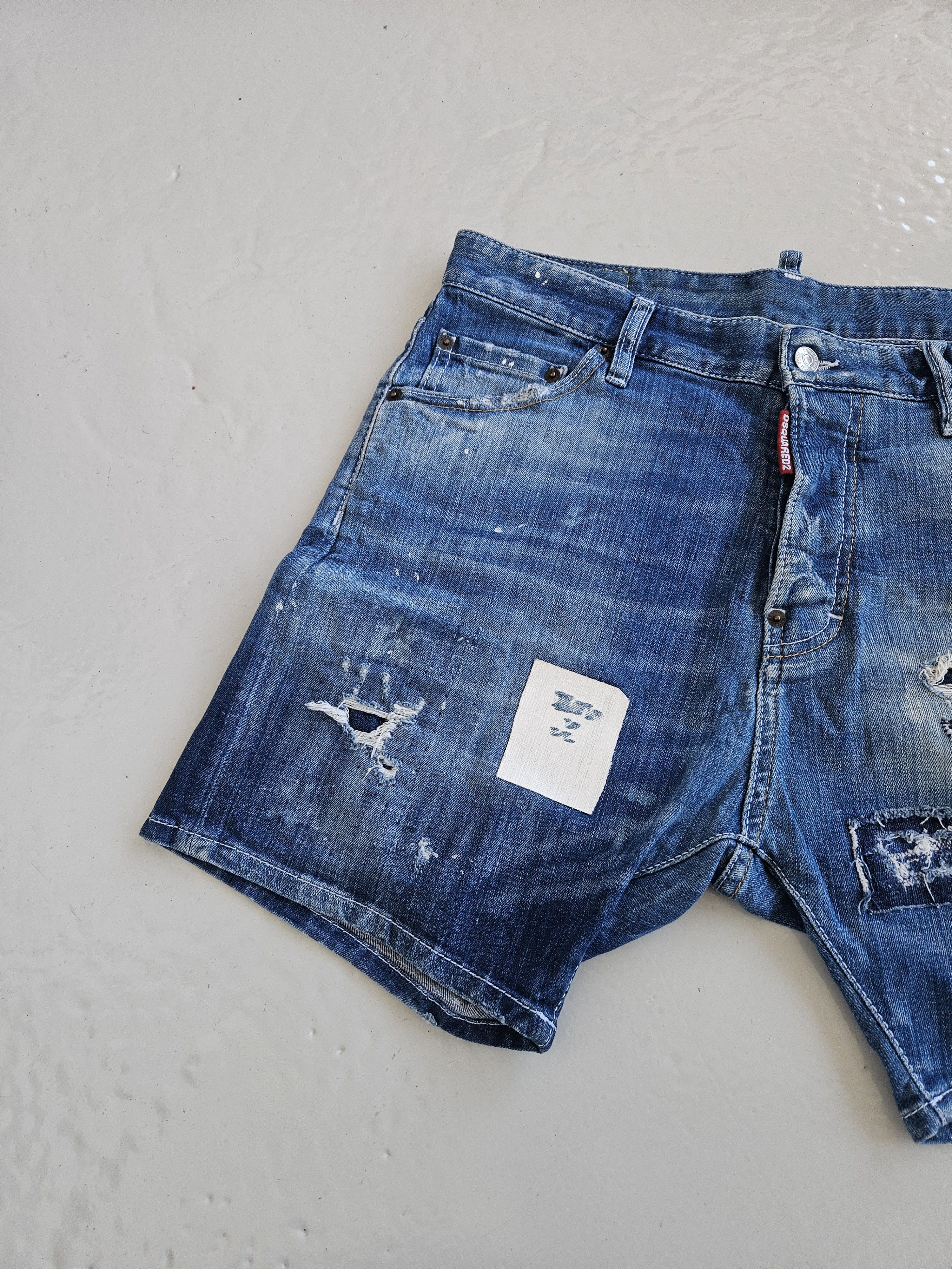 Dsquared2 Dsquared2 square crotch short distressed denim Size US 32 / EU 48 - 3 Thumbnail