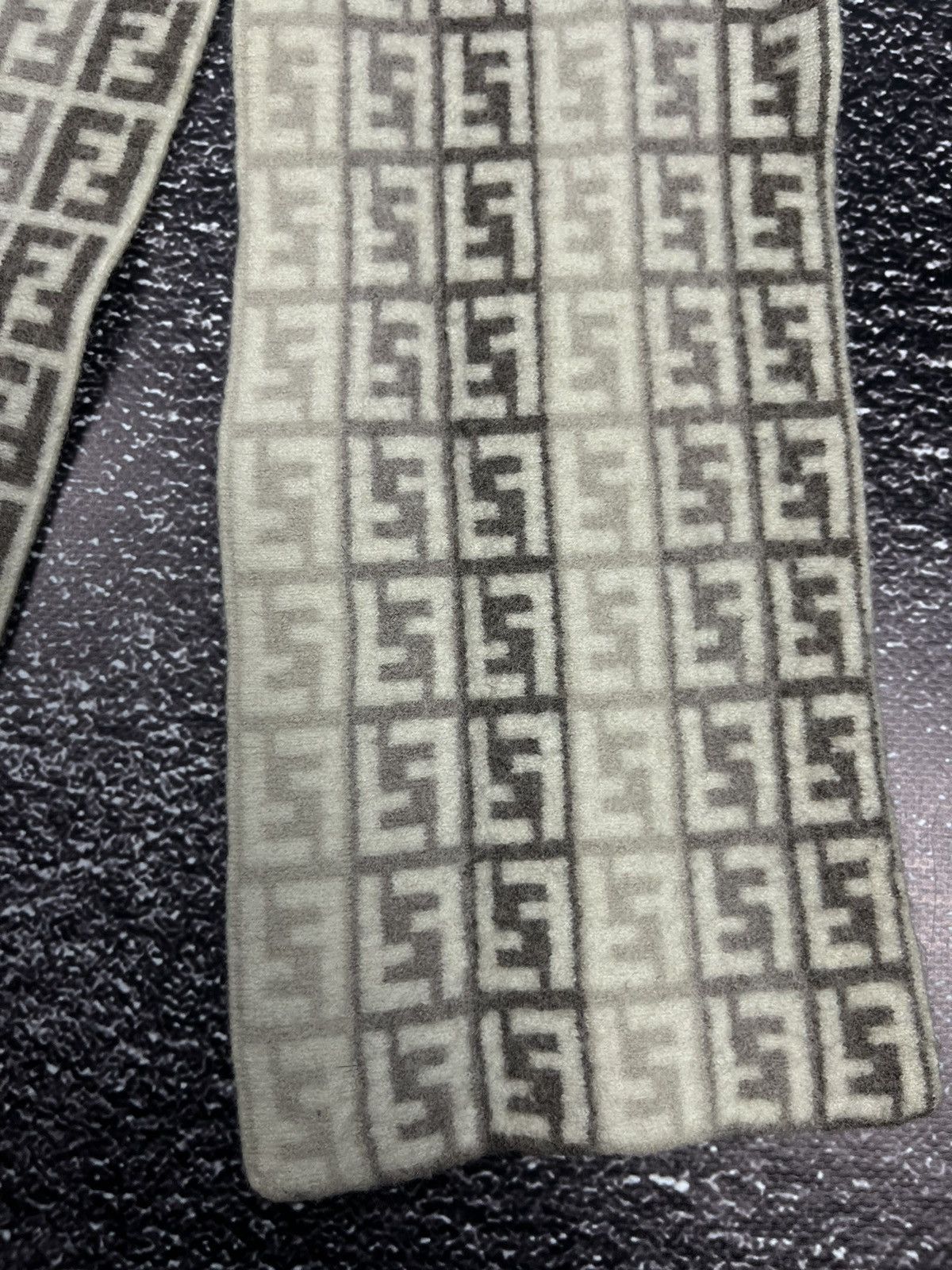 Fendi Luxury Fendi FF Monogram Wool Scarf Size ONE SIZE - 3 Thumbnail