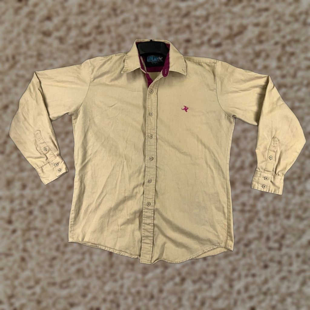 Roper VINTAGE Roper Shirt Mens L Beige Twill USA Button-Up Long Sleeve Size US L / EU 52-54 / 3 - 1 Thumbnail