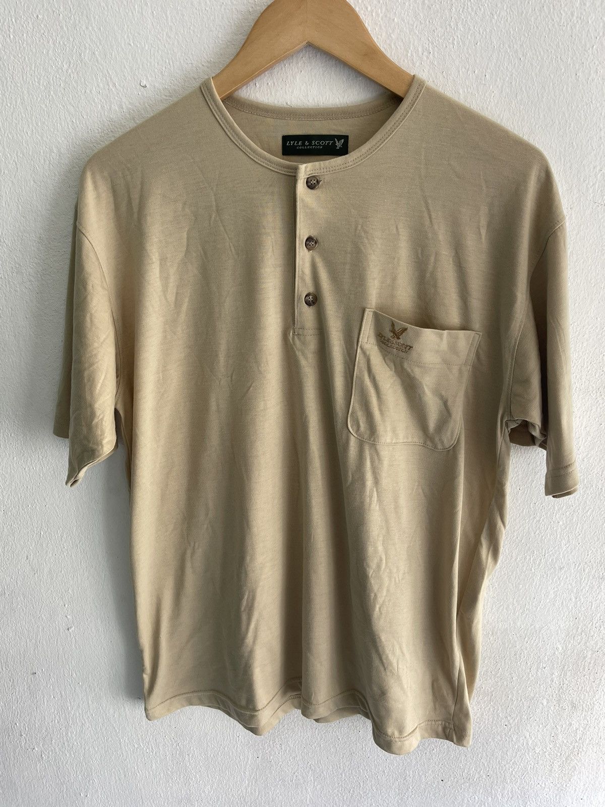 Lyle & Scott × Vintage Vintage Lyle & Scott collection Pocket Tee Size US L / EU 52-54 / 3 - 4 Thumbnail