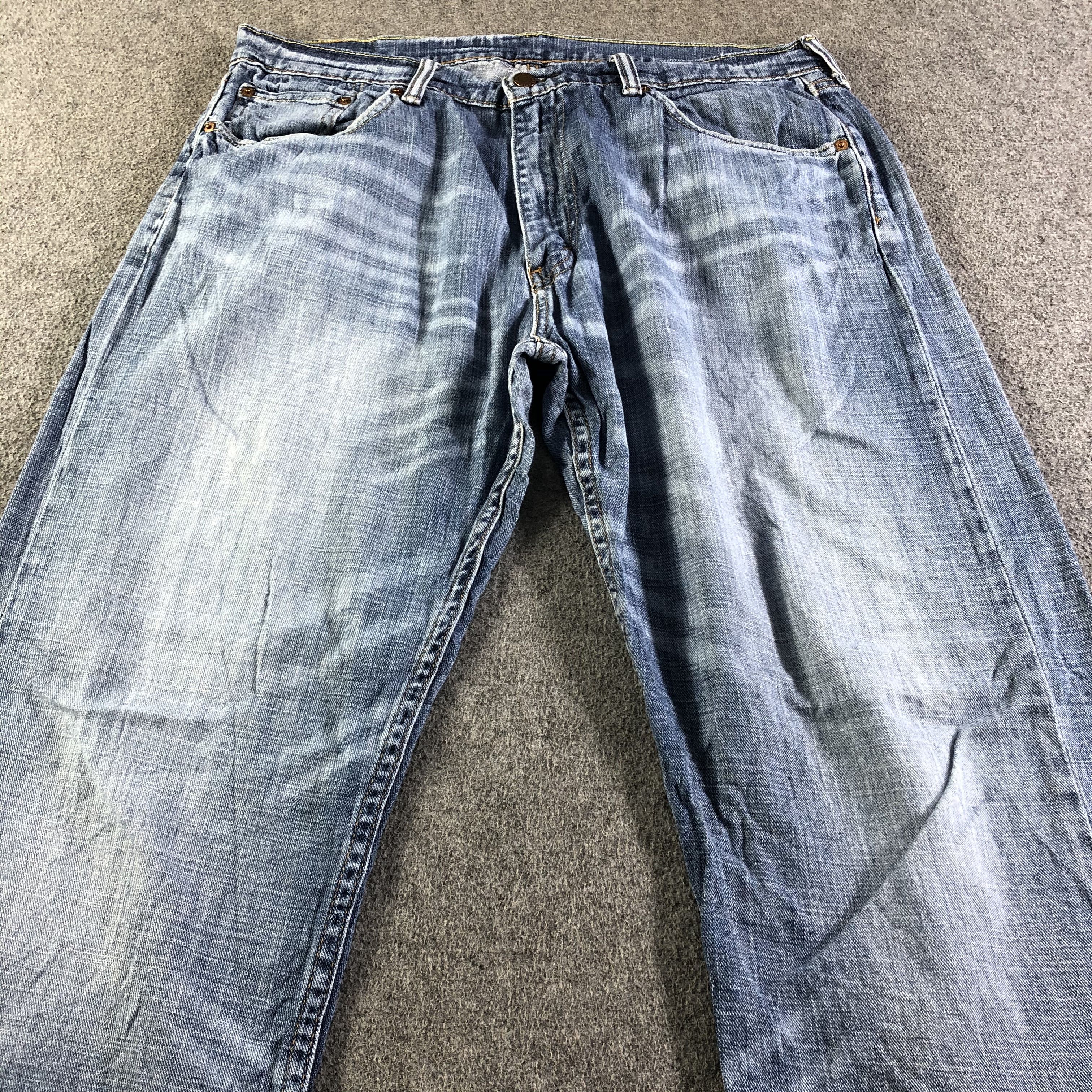 Levi's Vintage Blue Wash Levis 505 Jeans-J4504 Size US 35 - 3 Thumbnail