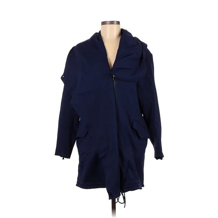 Other Carbon38 Anorak Performance Knit Jacket Asymmetrical Zip Nav Size S / US 4 / IT 40 - 4 Thumbnail