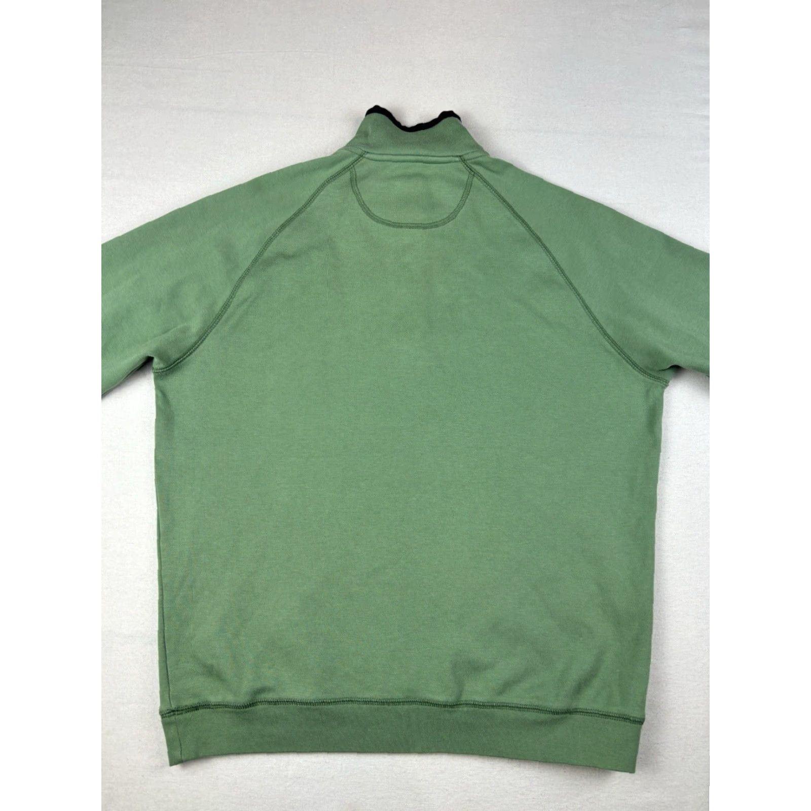 Vintage Peru Unlimited Sweater Mens Medium Green 1/2 Zip Cotton Golf Mock Neck Pullover Classic Preppy M Size US M / EU 48-50 / 2 - 5 Thumbnail